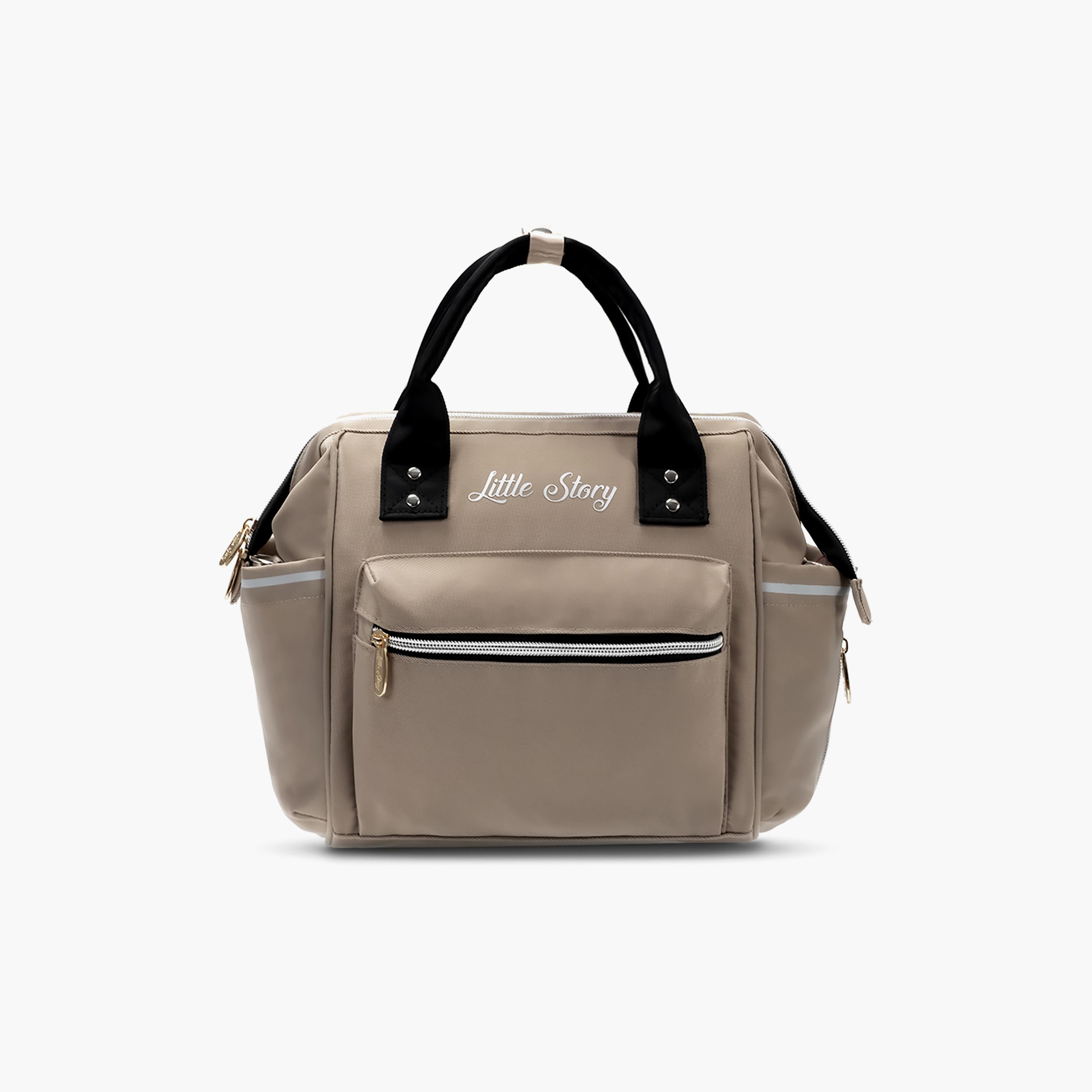 Little Story Ace Diaper Bag, Beige-baby-diapering-diaperbags-image-1