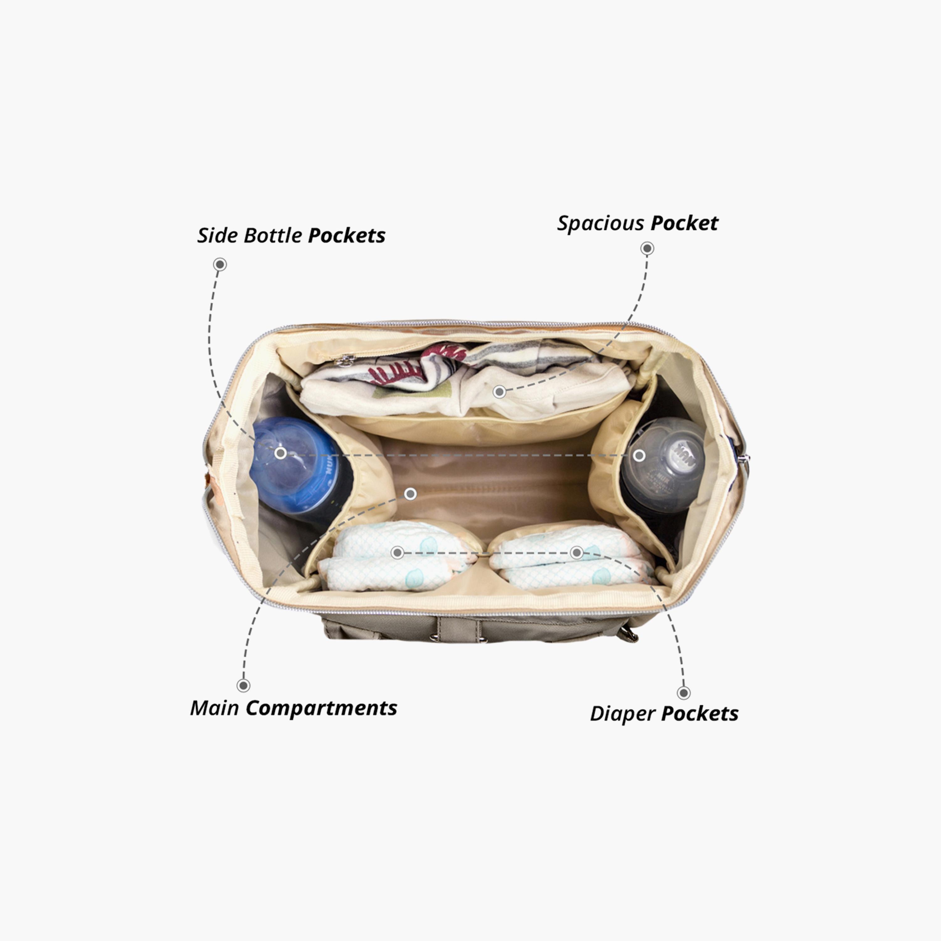 Little Story Ace Diaper Bag, Beige-baby-diapering-diaperbags-image-2