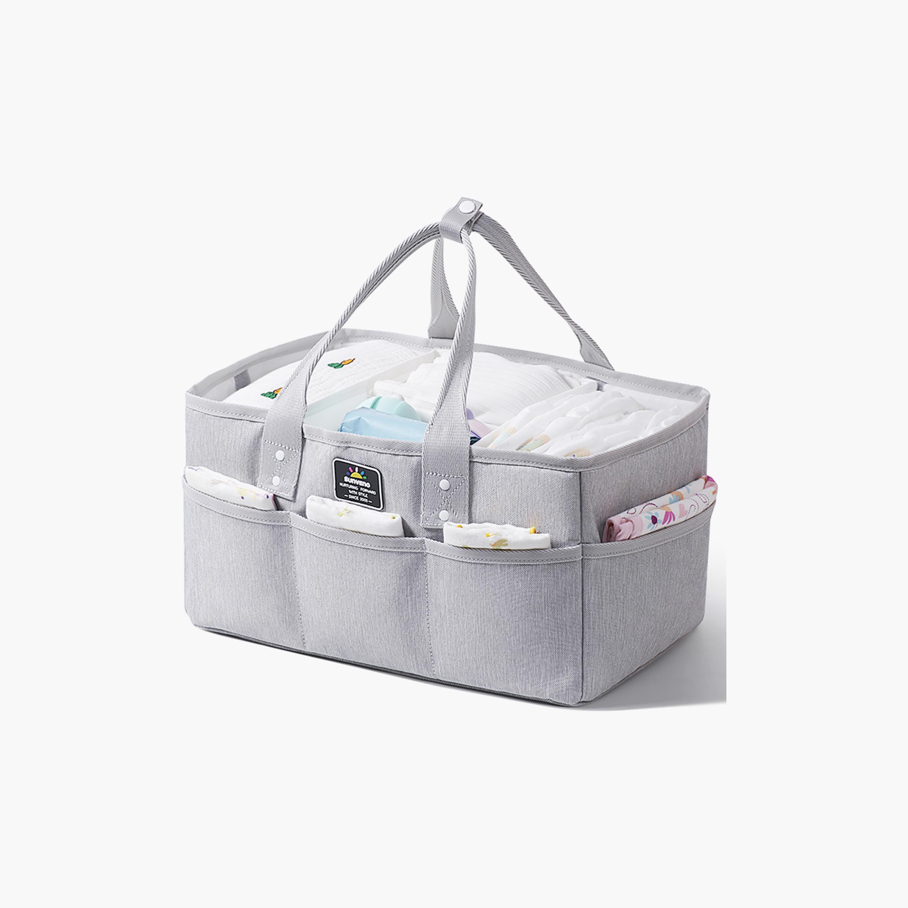 Sunveno Diaper Bag + Diaper Caddy, Nova Grey-baby-diapering-diaperbags-image-3