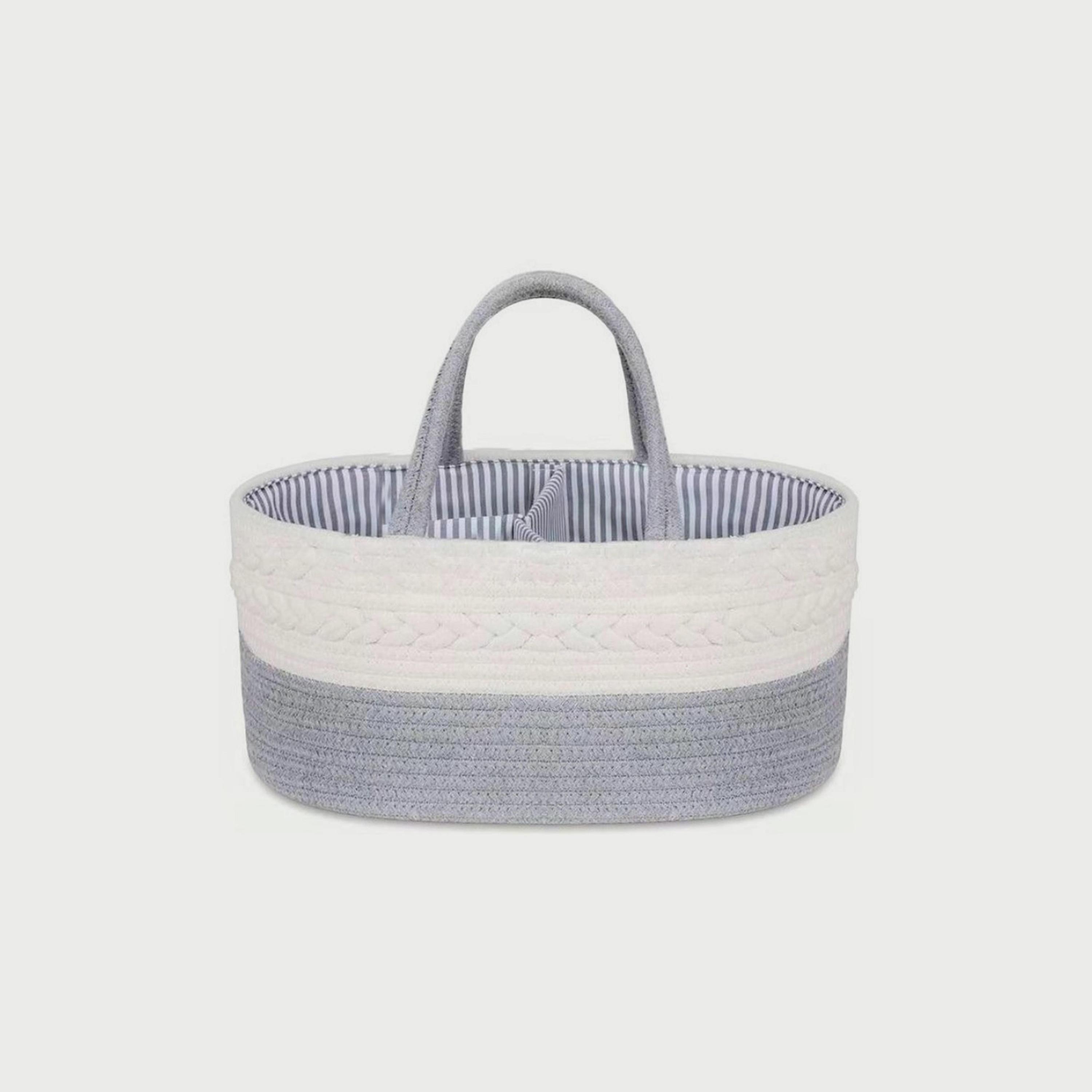 Little Story Diaper Caddy With 50-Piece Changing Mats, Grey-baby-diapering-diaperbags-image-2