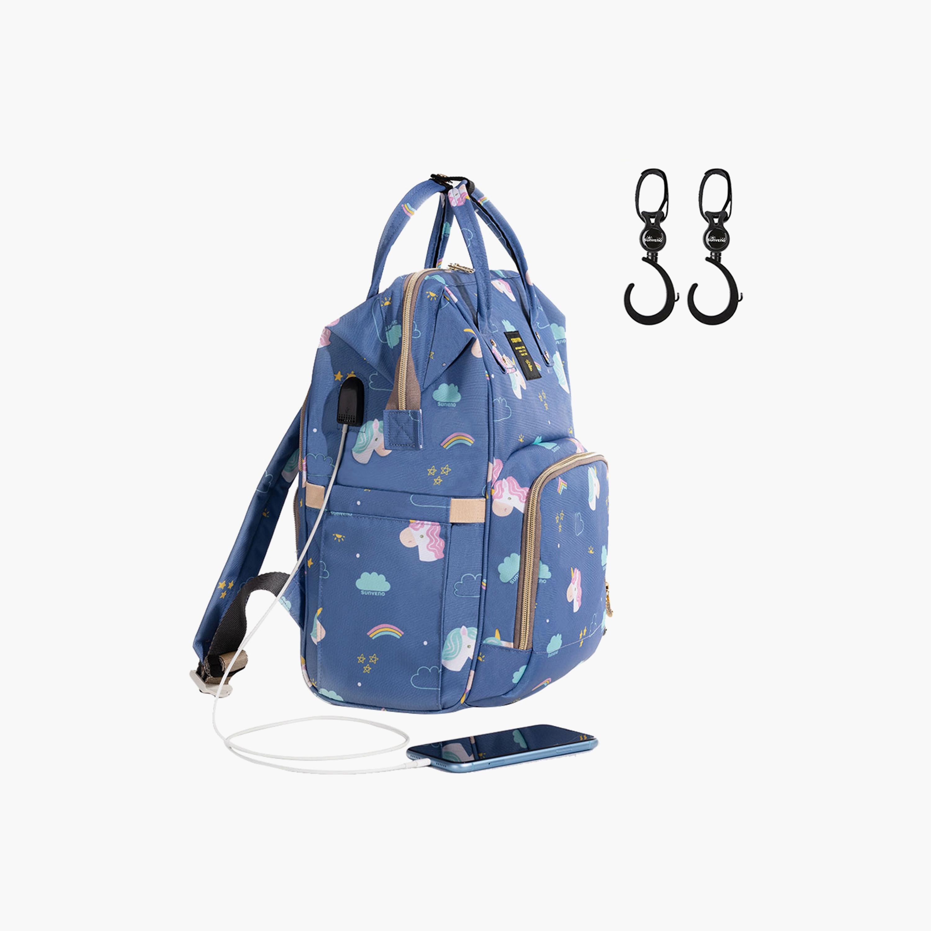 حقيبة الحفاضات من صنفينو وحيد القرن XL مع خطافات عربة أطفال من صنفينو-baby-gear-diaperbags-image-2