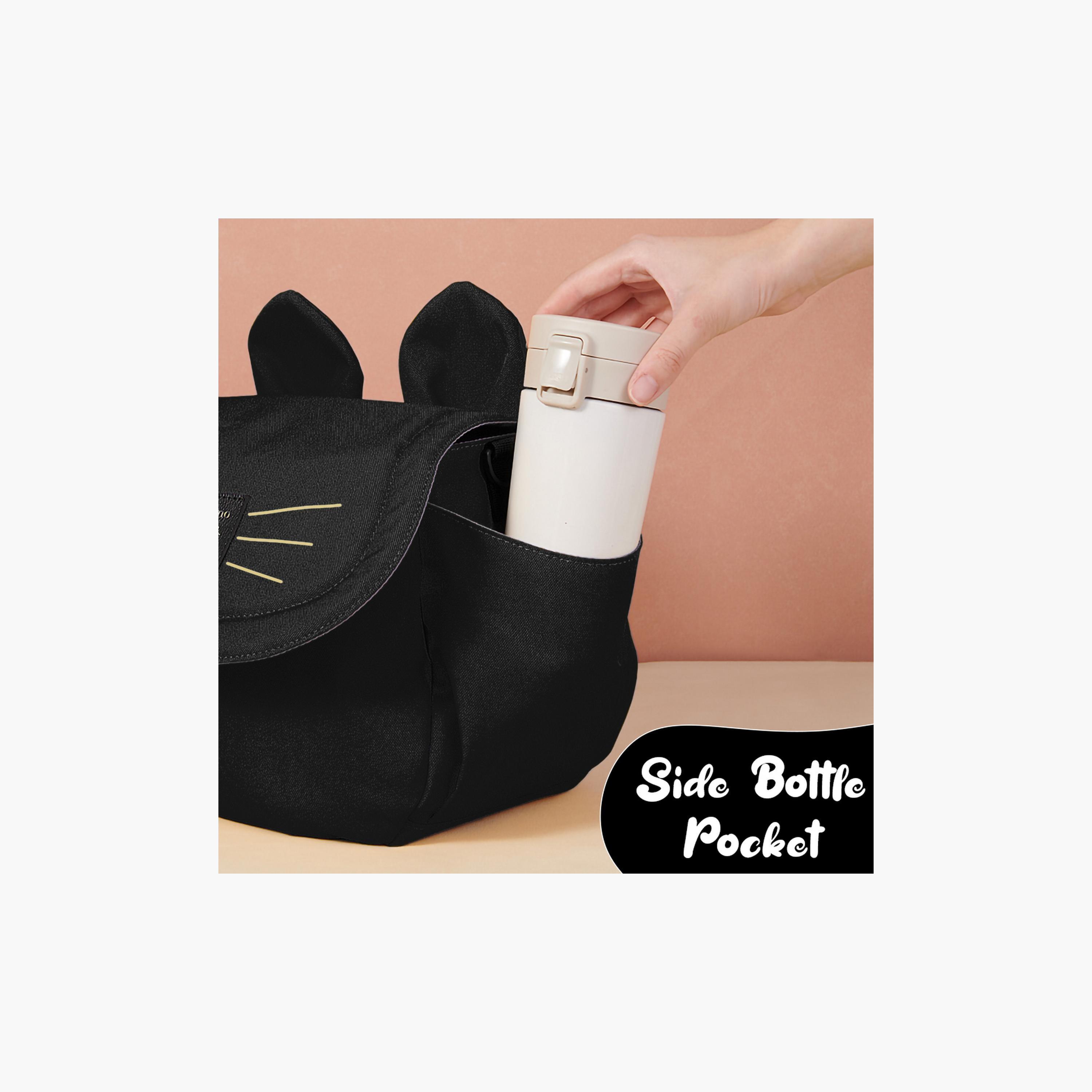 Sunveno Meow Stroller Diaper Bag, Black-baby-diapering-diaperbags-image-3