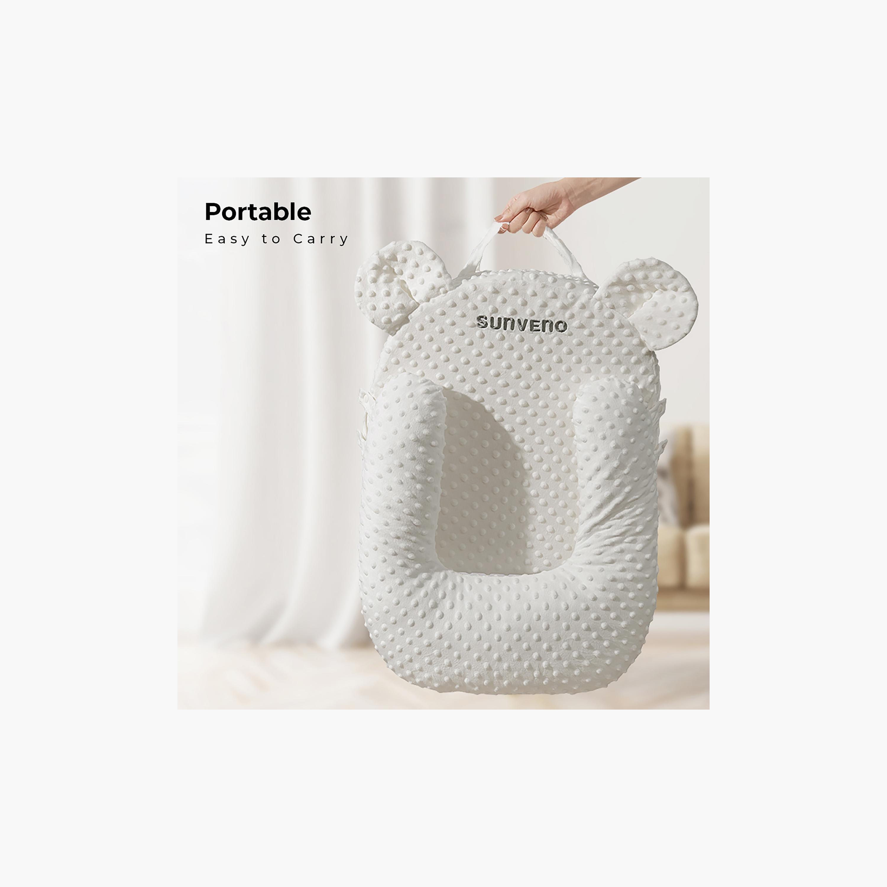 Sunveno Portable Baby Anti-Spill Milk U Shape Pillow With 10° Slope Pad-baby-nursery-babybedding-image-2