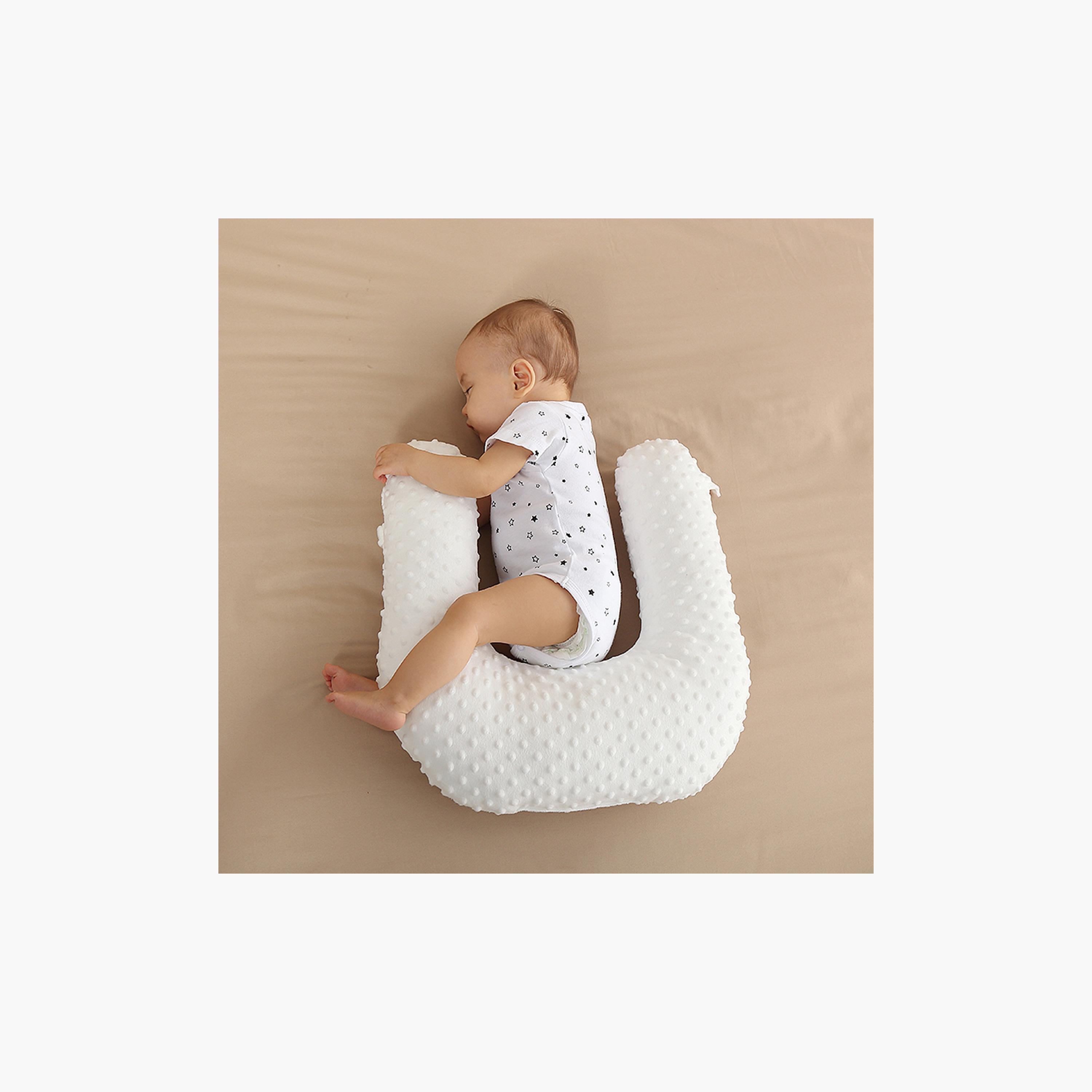 Sunveno Portable Baby Anti-Spill Milk U Shape Pillow With 10° Slope Pad-baby-nursery-babybedding-image-5