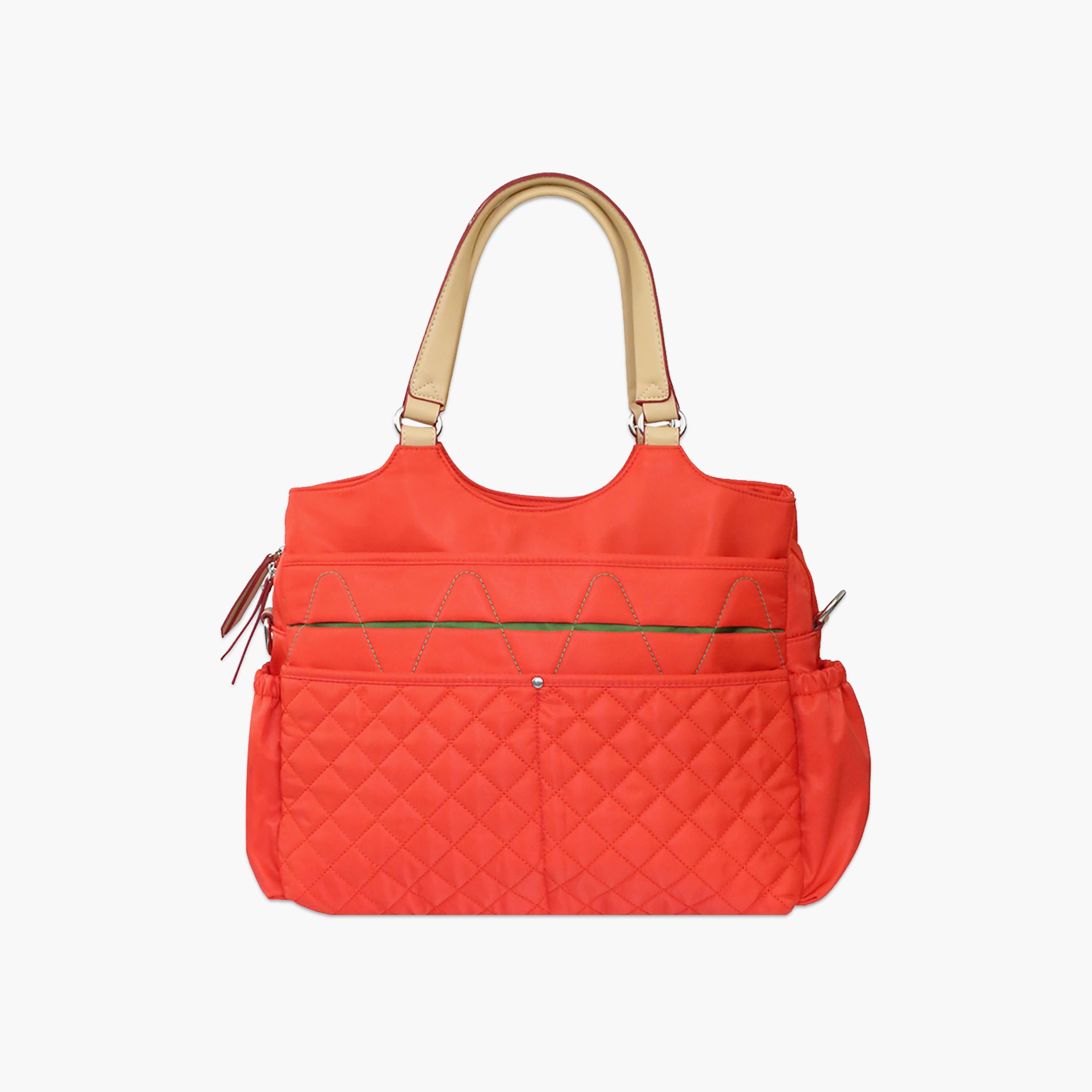 Sunveno Fashion Diaper Bag, Orange-baby-gear-diaperbags-image-1