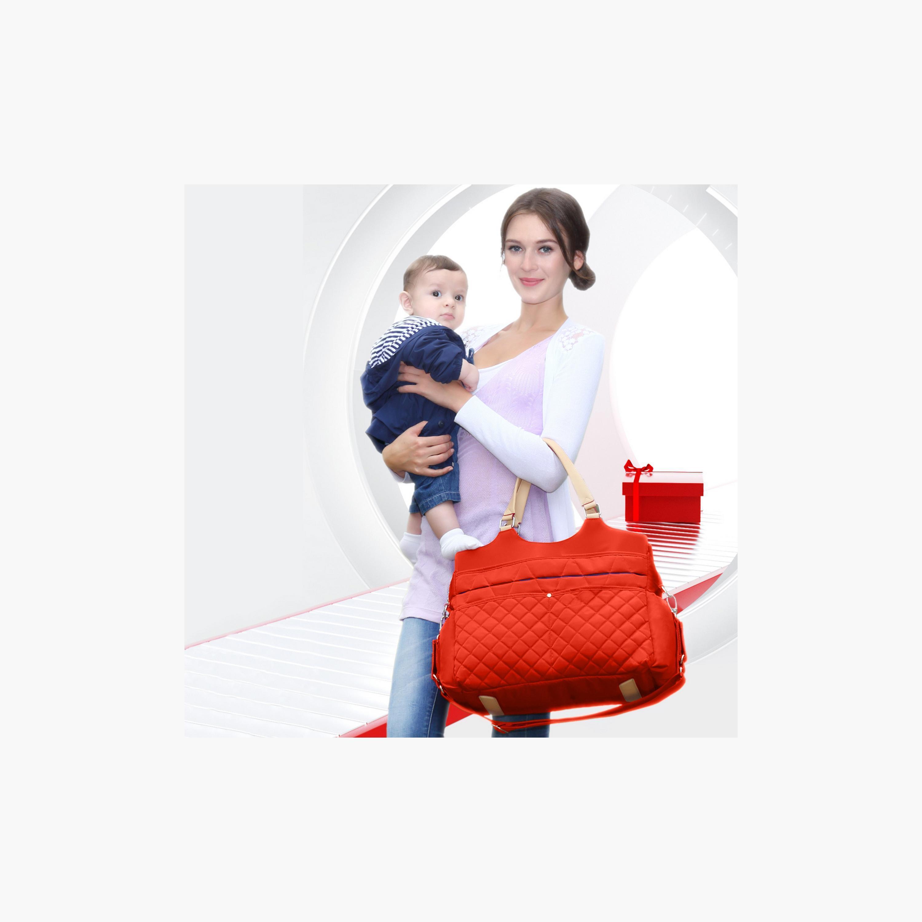 Sunveno Fashion Diaper Bag, Orange-baby-gear-diaperbags-image-2