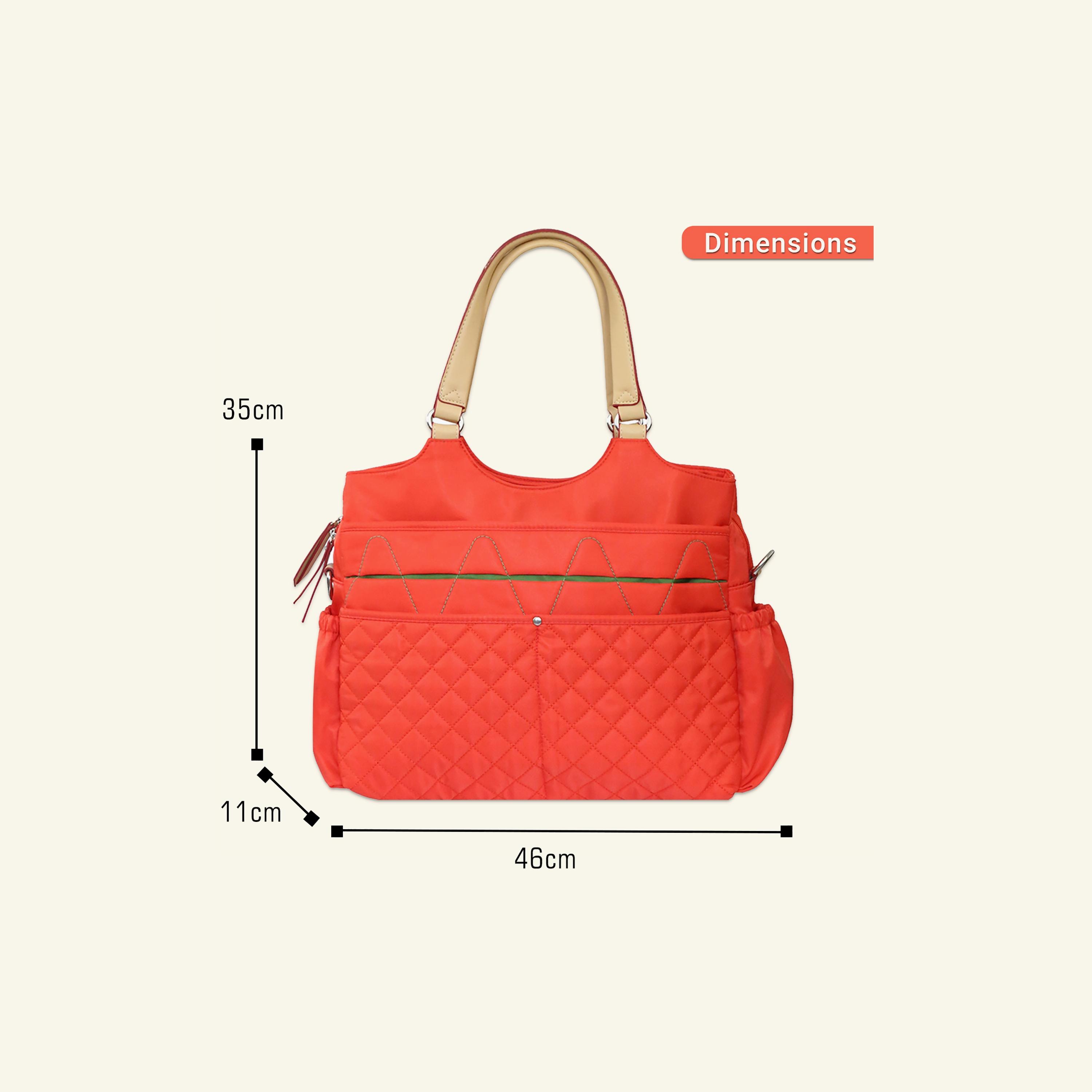 Sunveno Fashion Diaper Bag, Orange-baby-gear-diaperbags-image-5