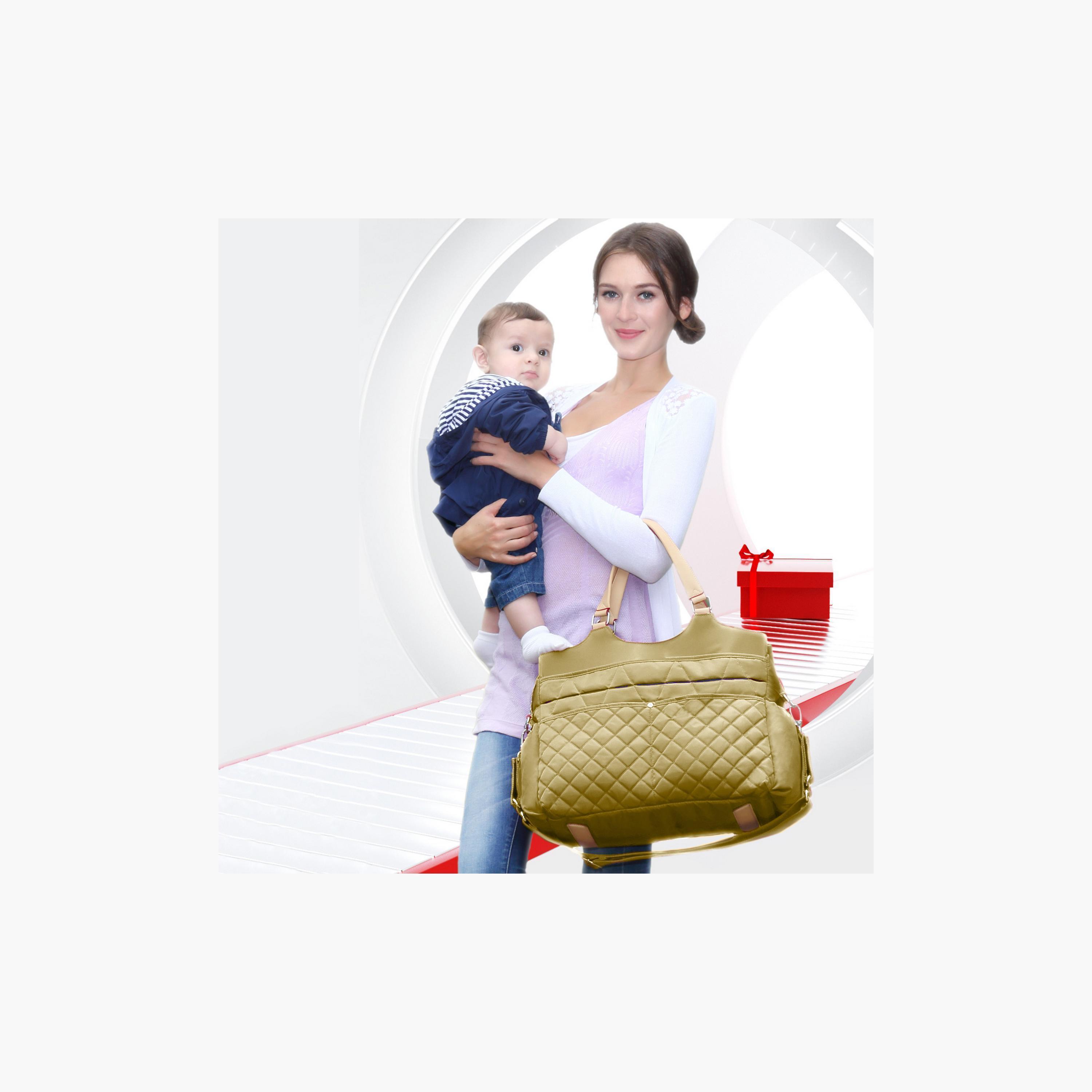 Sunveno Fashion Diaper Bag, Khaki-baby-diapering-diaperbags-image-4