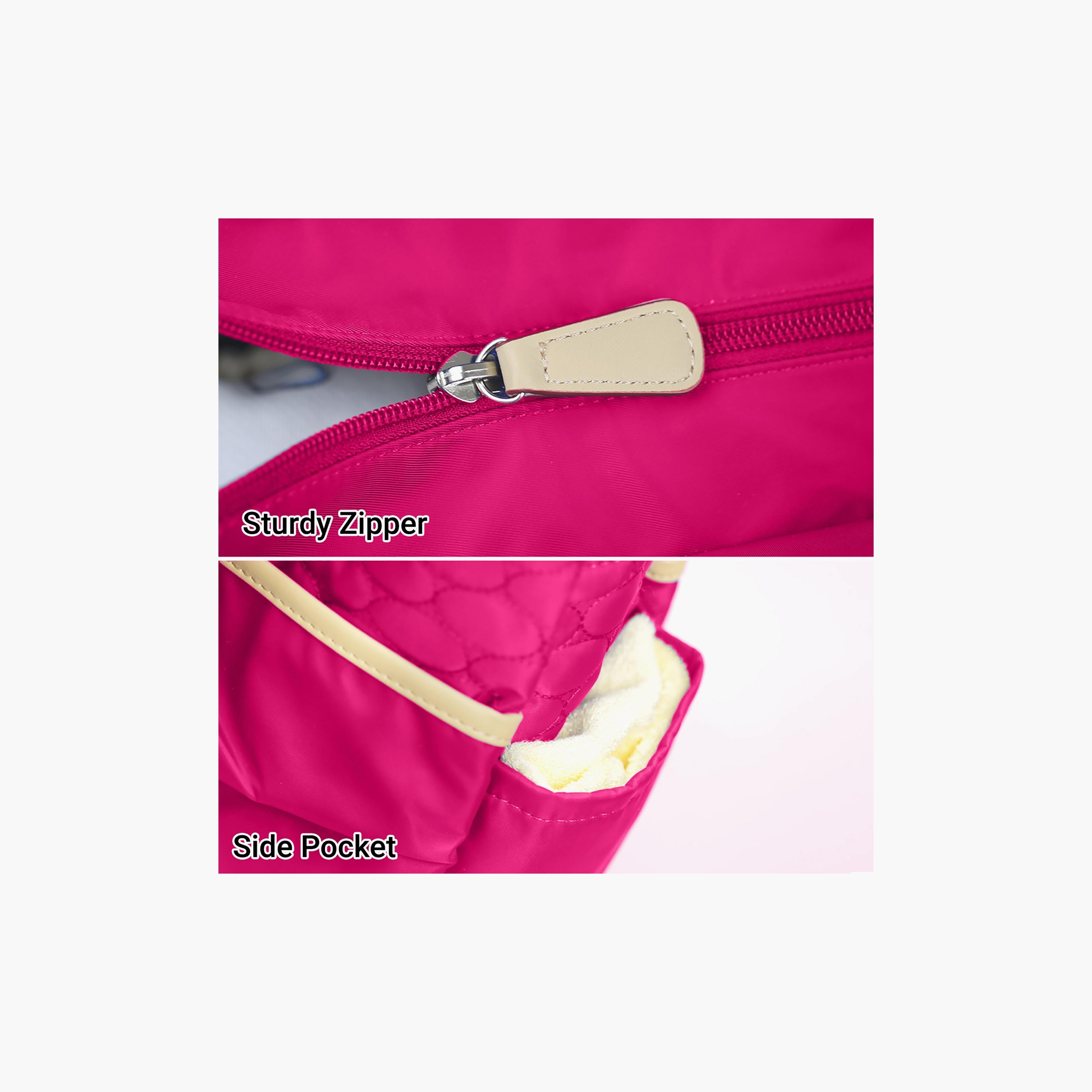 Sunveno Fashion Diaper Tote Bag, Pink-baby-gear-diaperbags-image-5