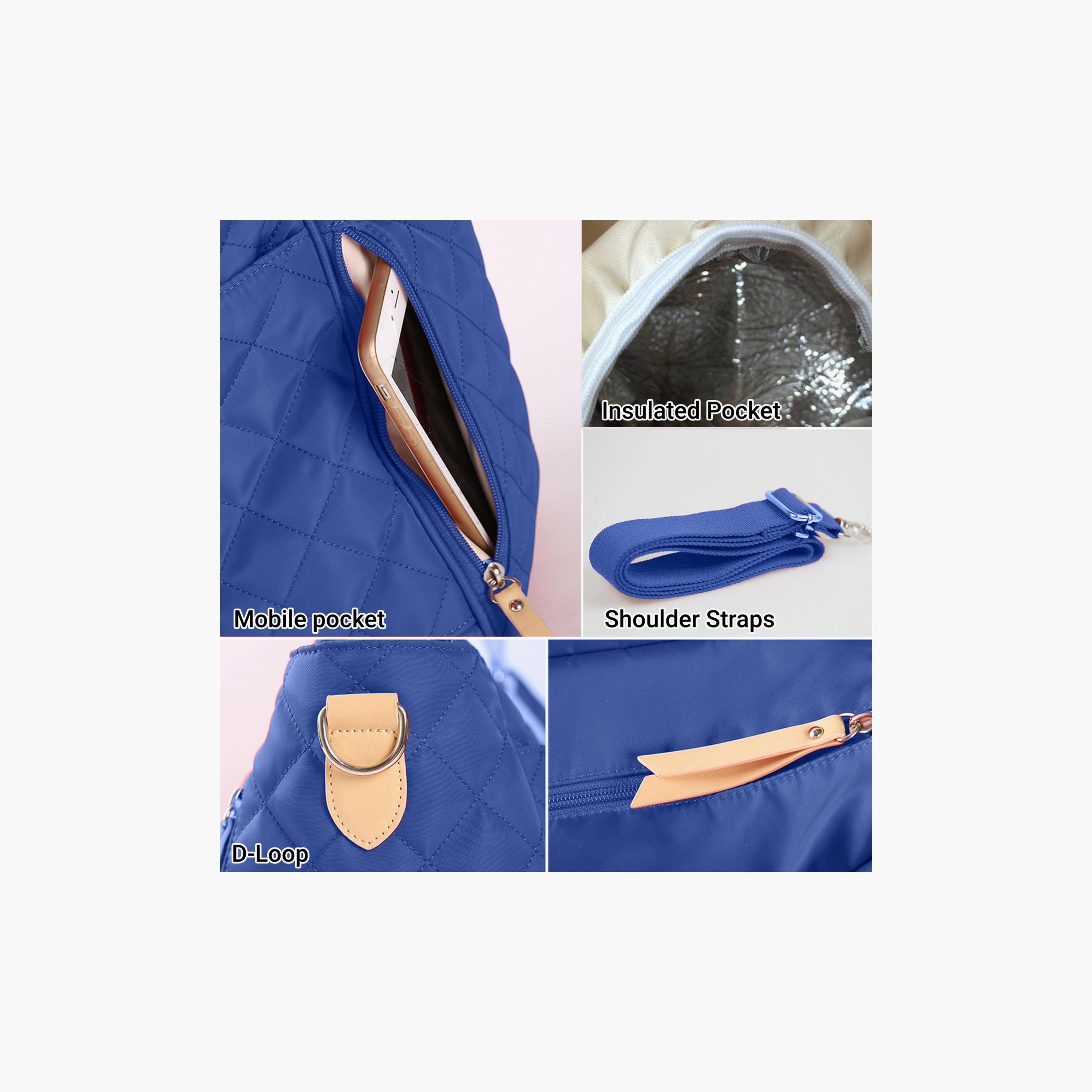 Sunveno Styler Fashion Diaper Bag, Blue-baby-diapering-diaperbags-image-2