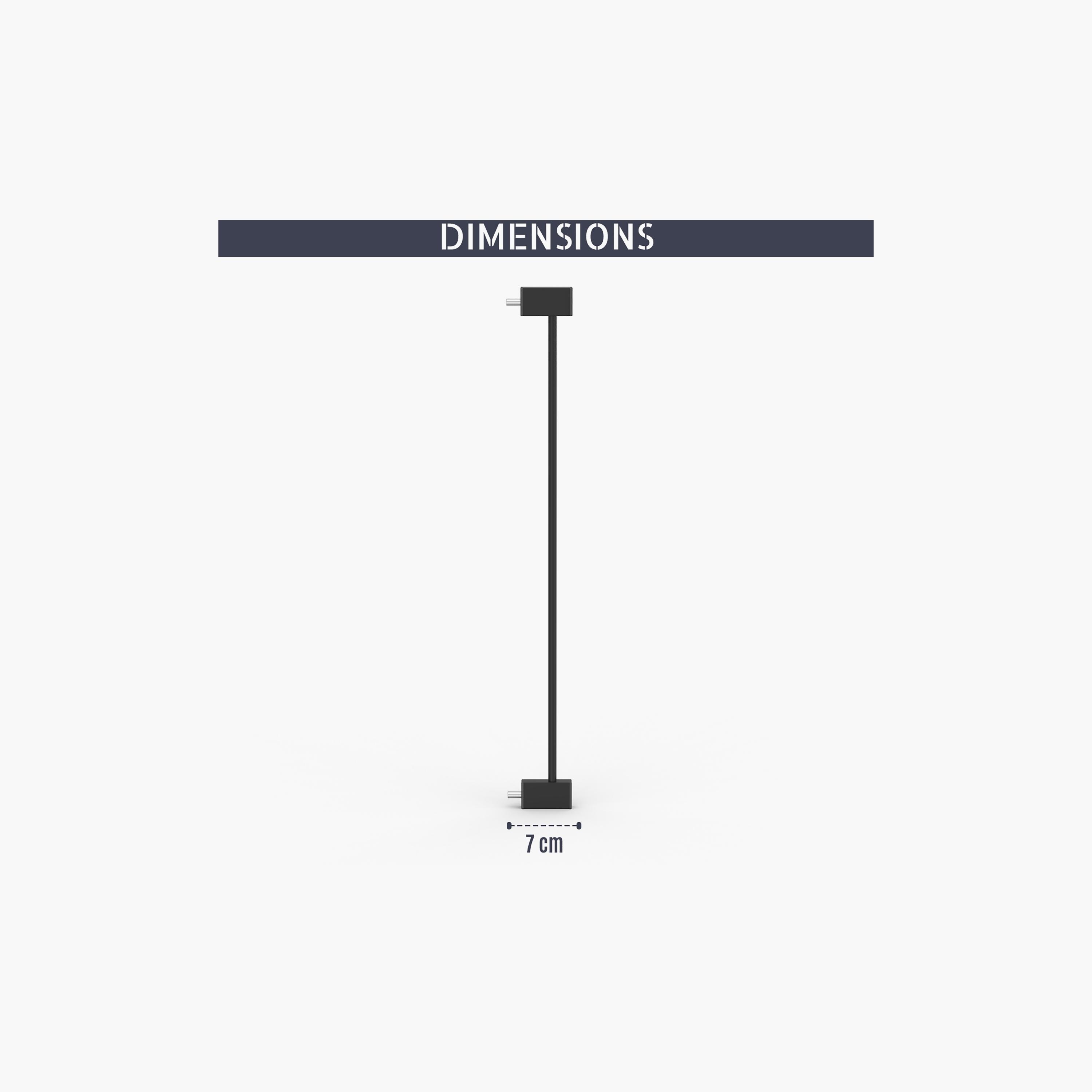 Baby Safe Safety Gate Extension, 7Cm, Black-baby-healthandsafety-babyproofing-image-5