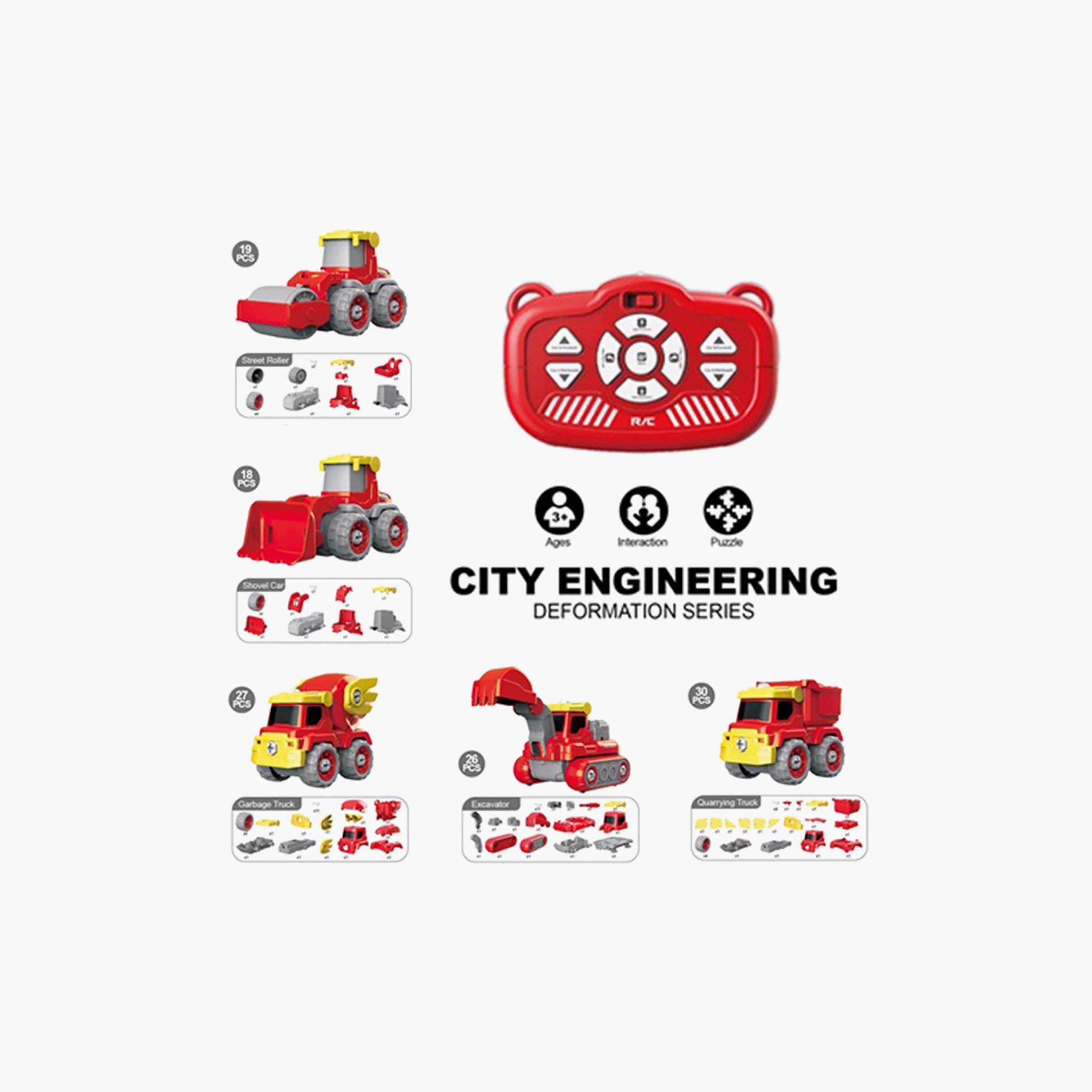 Little Story Kids Toy 5In1 Dinosaur Robot Transformation Vehicle With Remote, Red-toys-remotecontrolledvehicles-robots-image-3