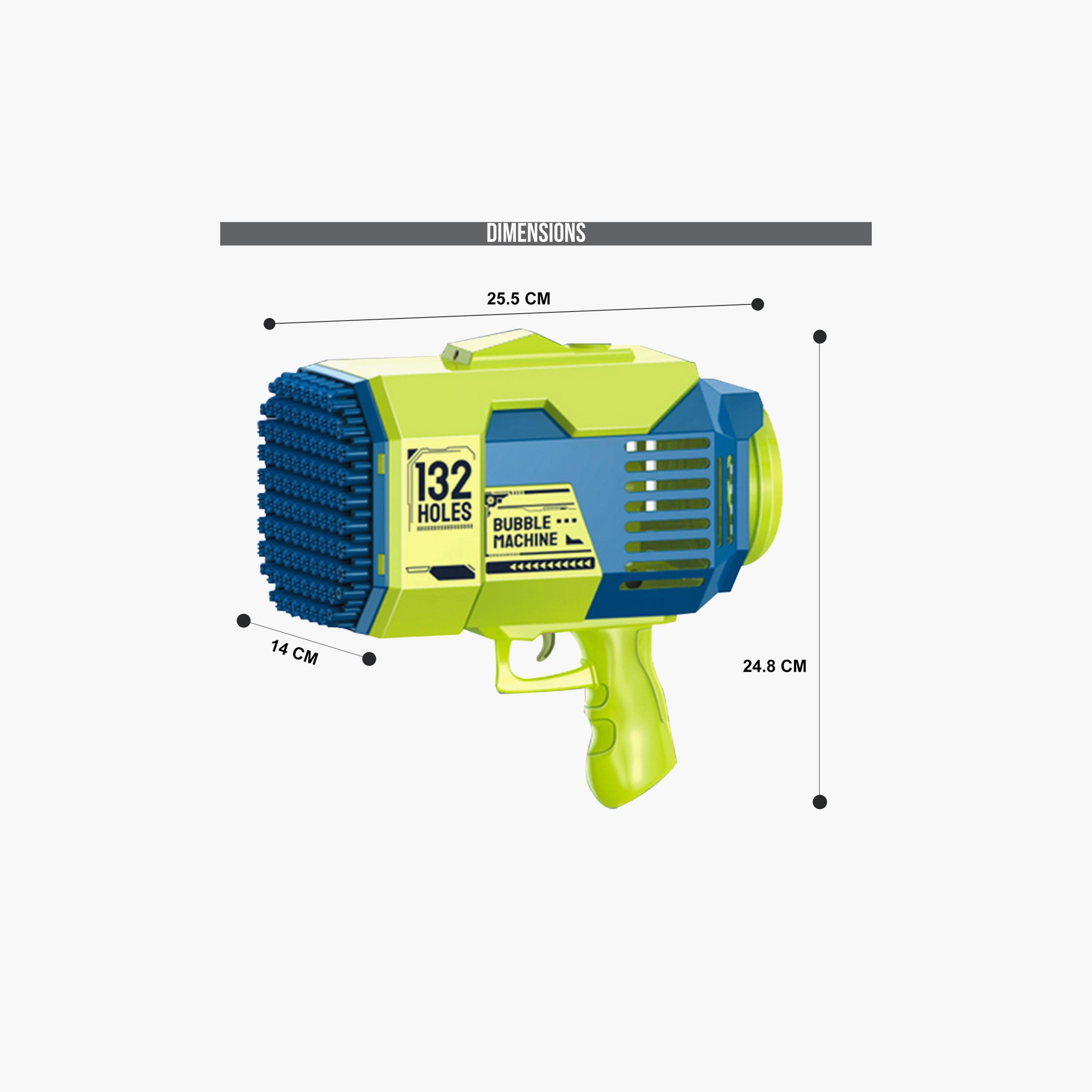 Little Story 132 Holes Bubble Machine Gun With Light/Bubble Maker, Green-toys-outdoor-poolandbeach-waterandbubbleguns-image-5