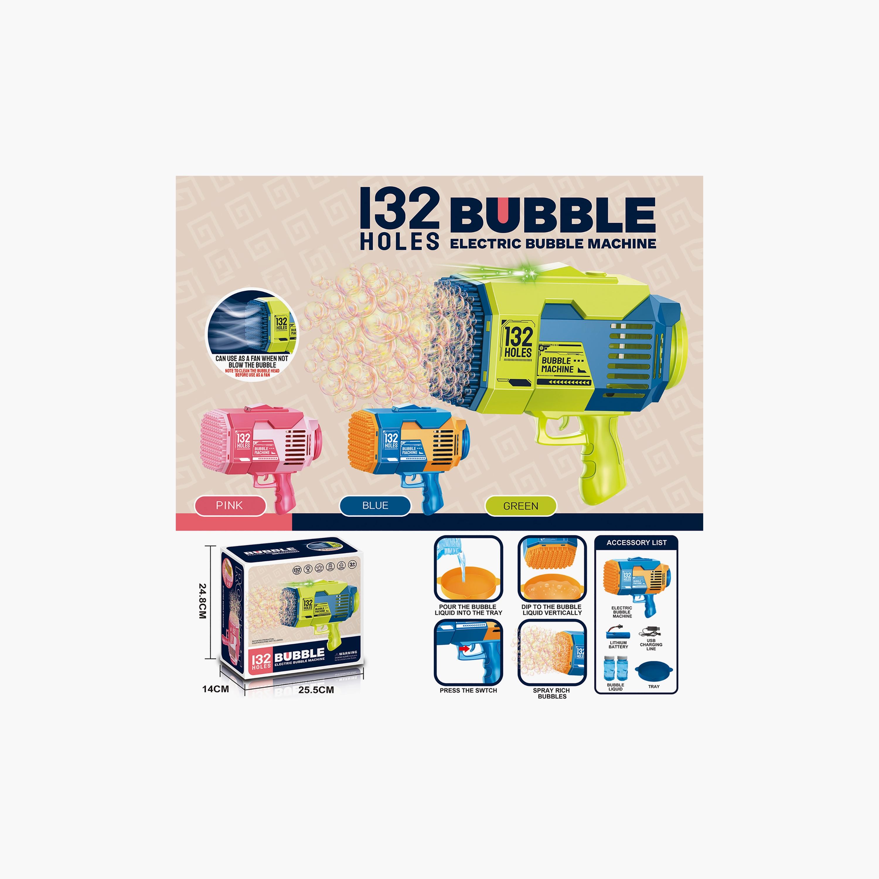 Little Story 132 Holes Bubble Machine Gun With Light/Bubble Maker, Orange-toys-outdoor-poolandbeach-waterandbubbleguns-image-4