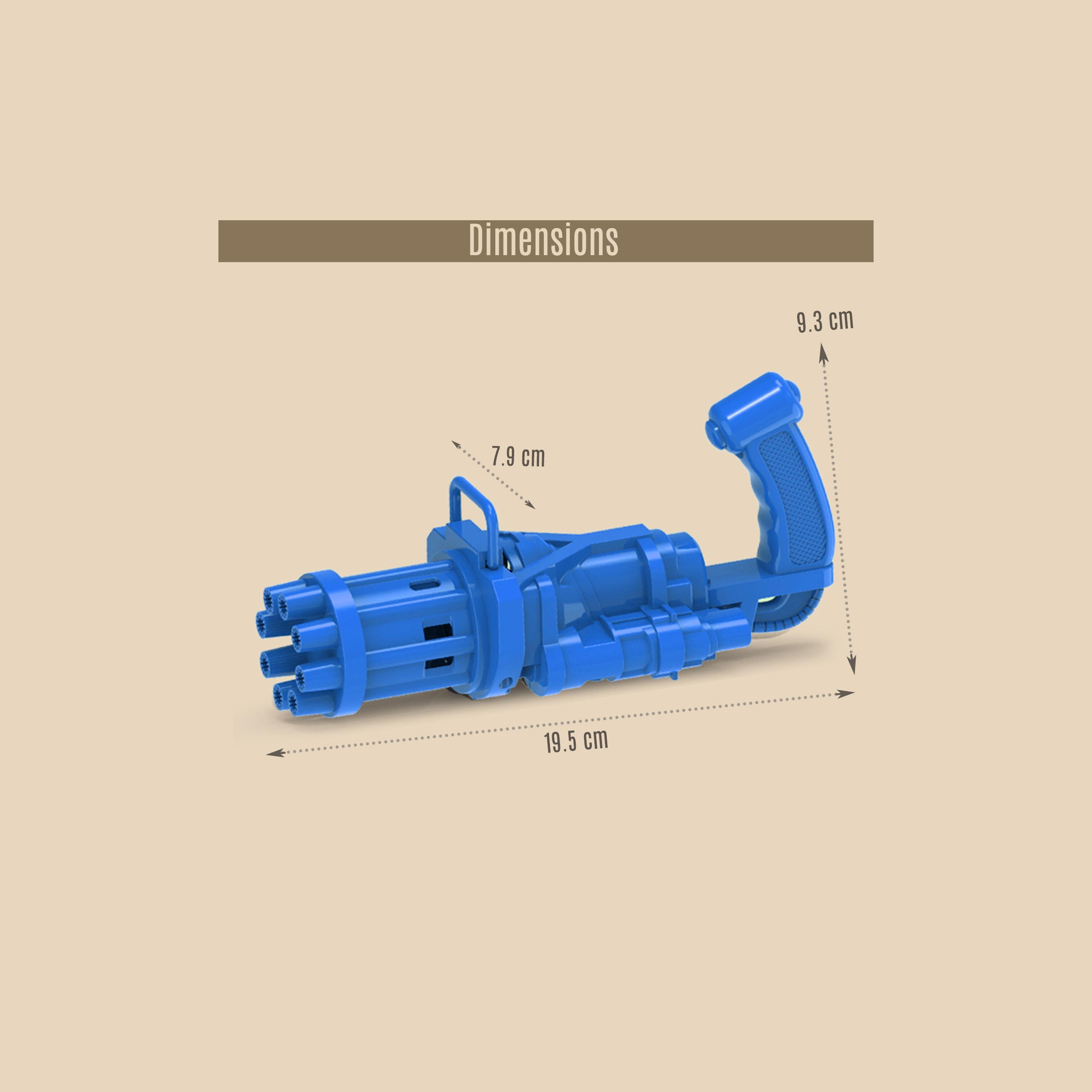 Little Story 8 Holes Bubble Machine Kids Gun, Blue-toys-outdoor-poolandbeach-waterandbubbleguns-image-3