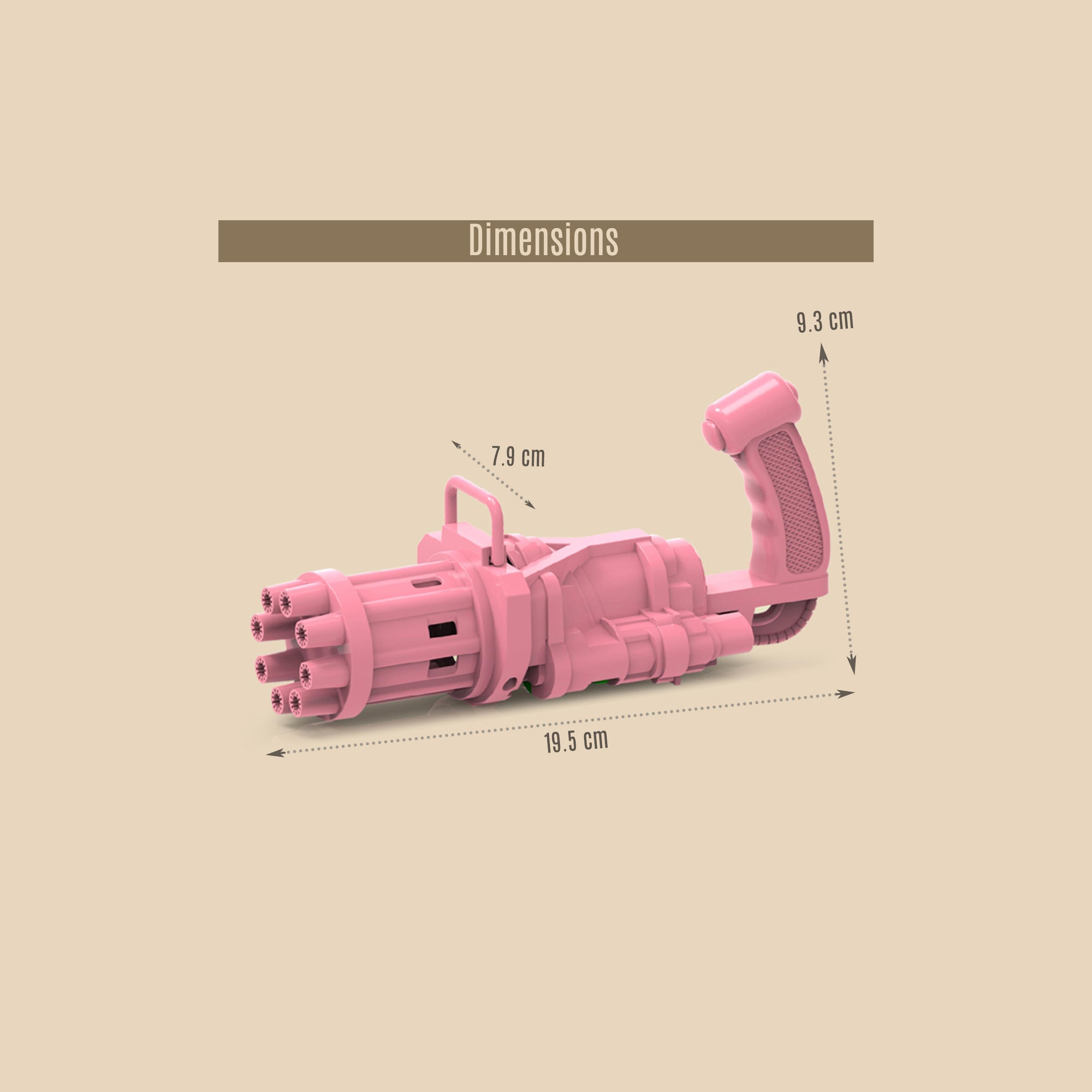 Little Story 8 Holes Bubble Machine Kids Gun, Pink-toys-outdoor-poolandbeach-waterandbubbleguns-image-3