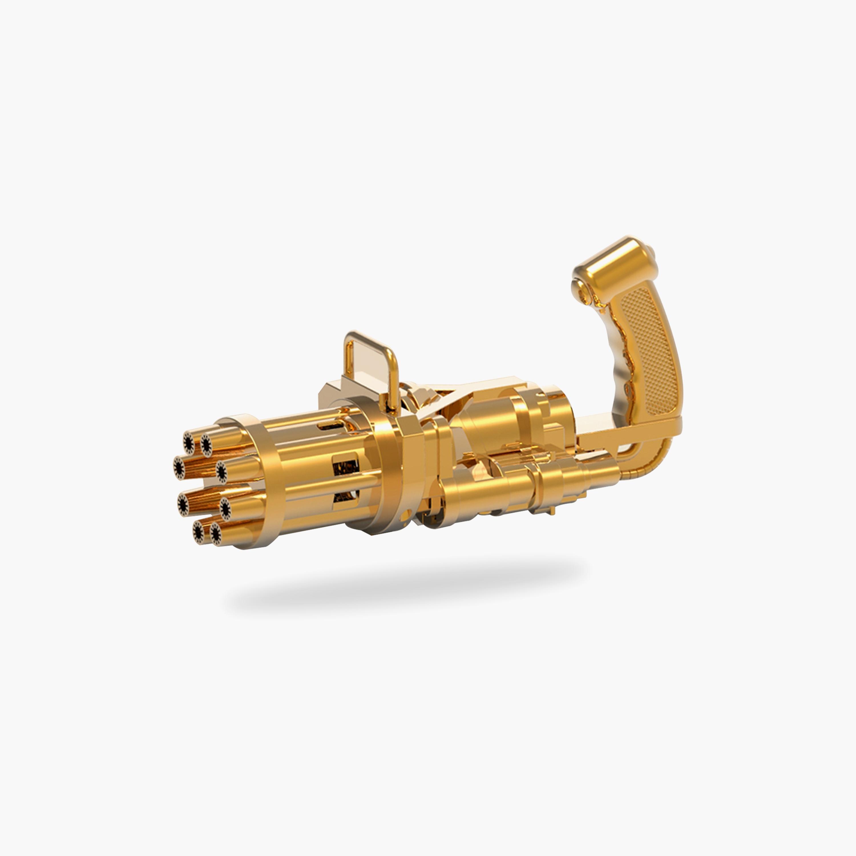 Little Story 8 Holes Bubble Machine Kids Gun, Golden-toys-outdoor-poolandbeach-waterandbubbleguns-image-1