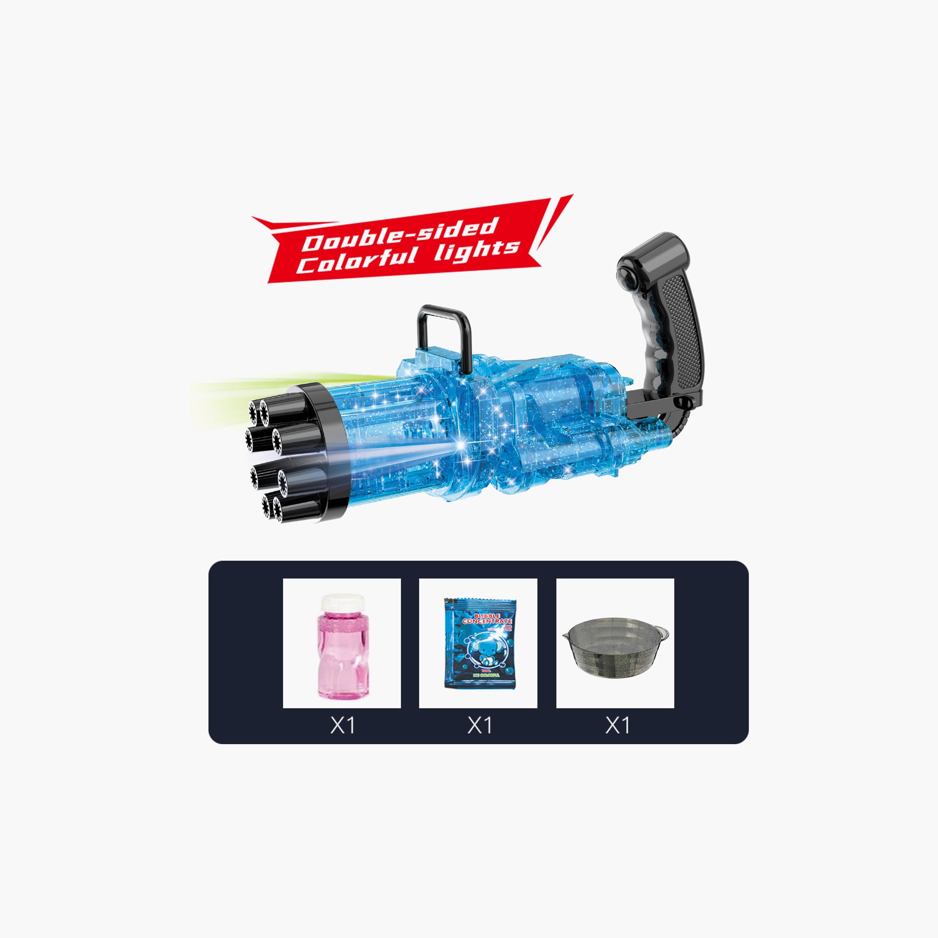 Little Story 8 Holes Bubble Machine Kids Gun, Blue-toys-outdoor-poolandbeach-waterandbubbleguns-image-2