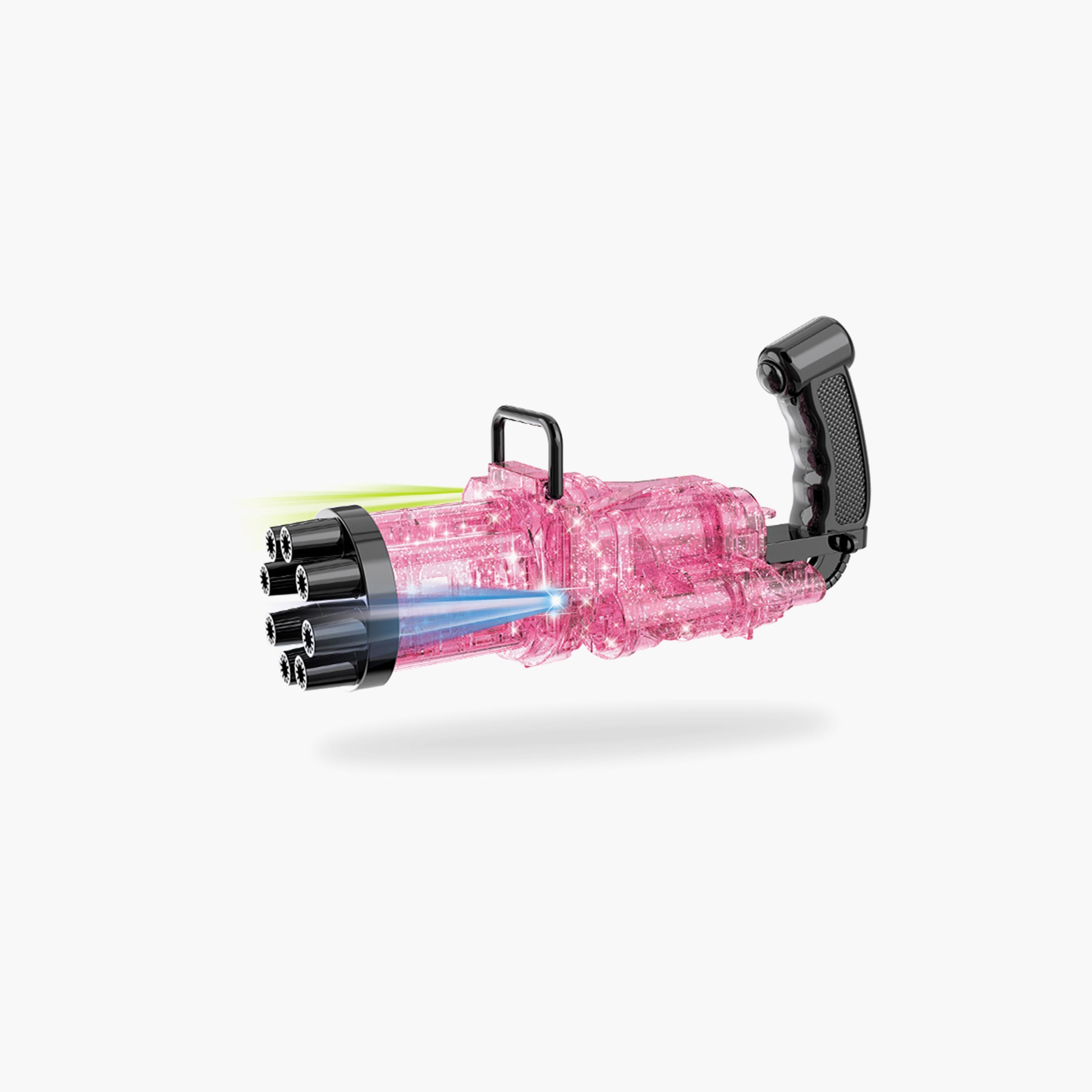 Little Story 8 Holes Bubble Machine Kids Gun, Pink-toys-outdoor-poolandbeach-waterandbubbleguns-image-1