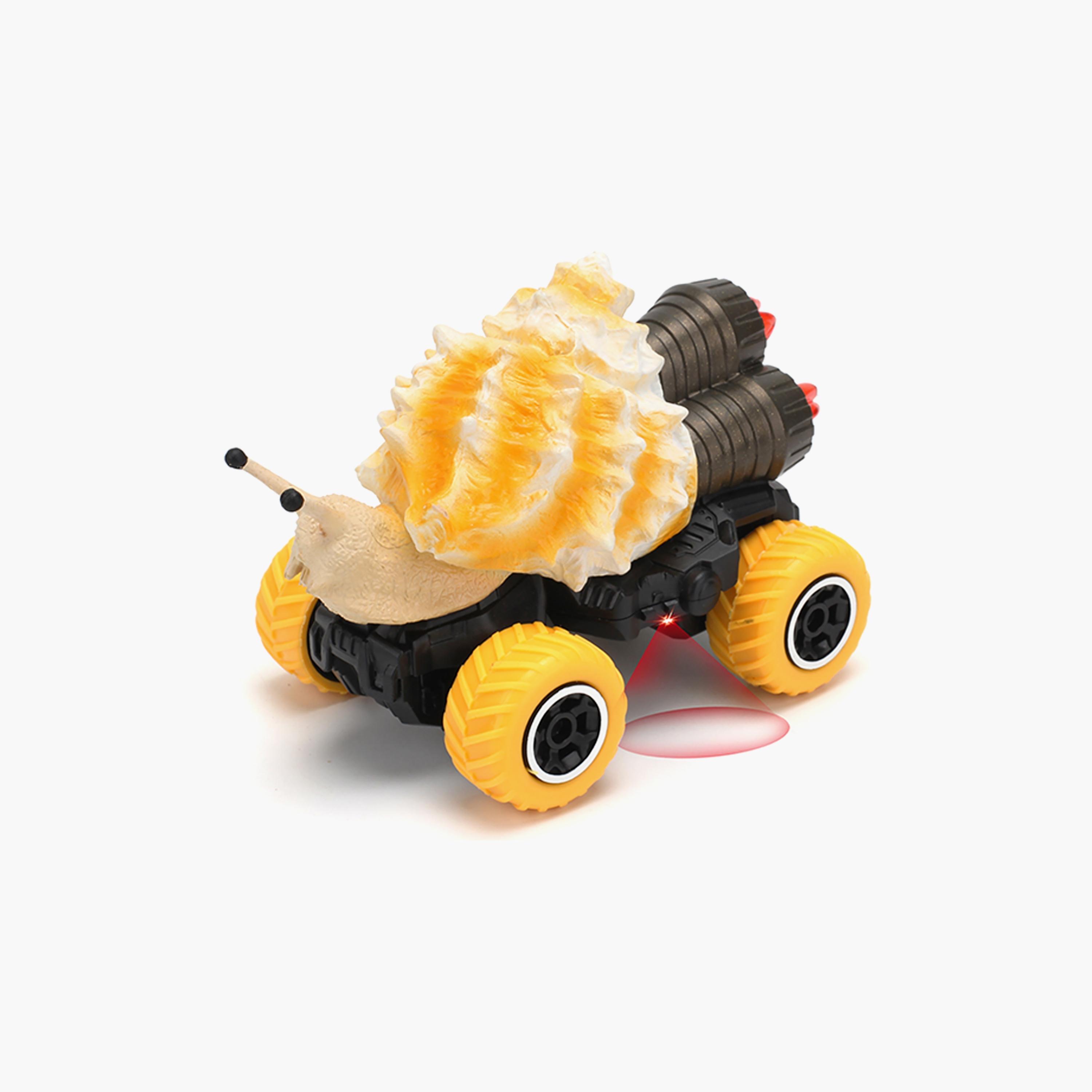 Little Story Kids Toy 4 Channel Snail Car With Remote Control, Yellow-toys-remotecontrolledvehicles-rccars-image-1