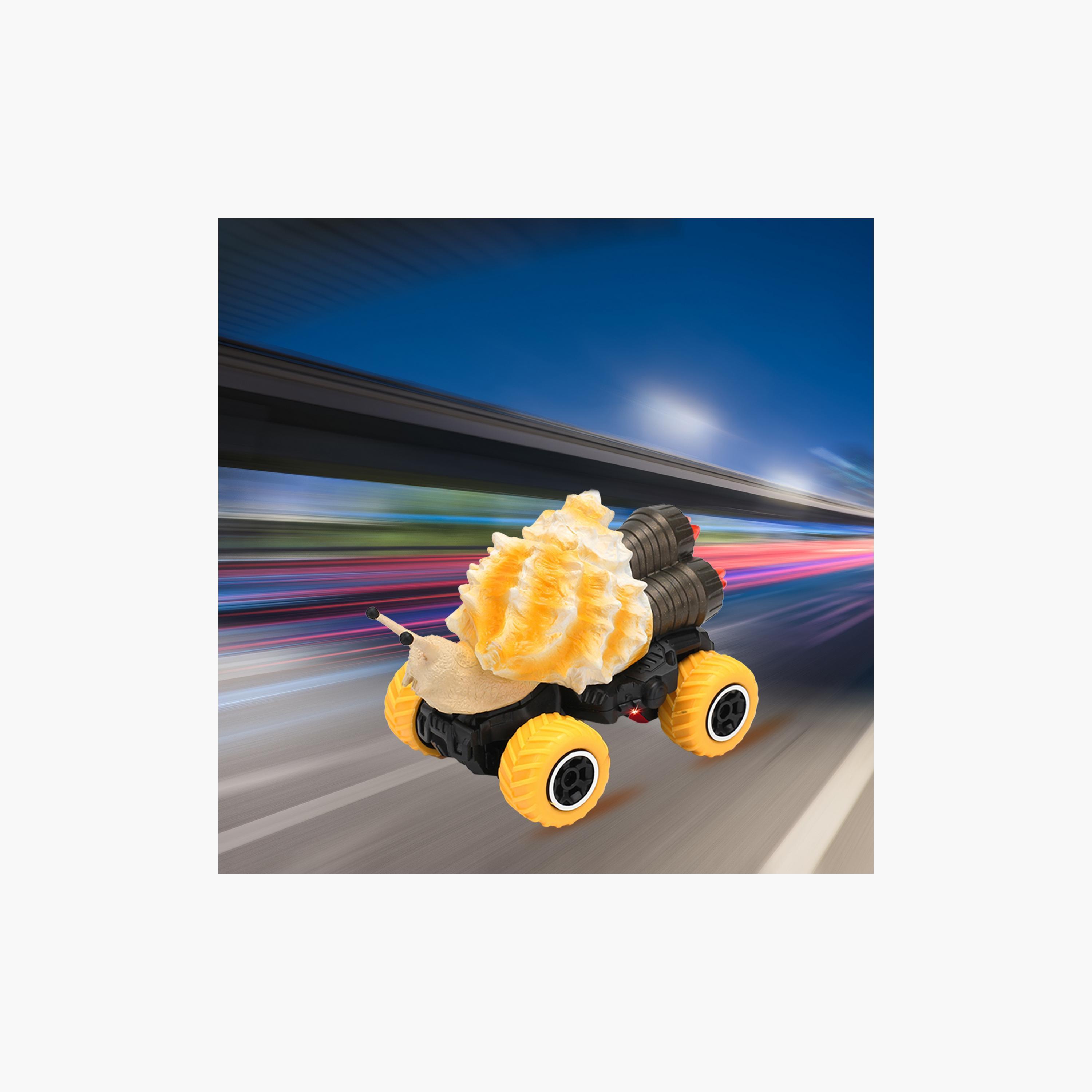 Little Story Kids Toy 4 Channel Snail Car With Remote Control, Yellow-toys-remotecontrolledvehicles-rccars-image-2