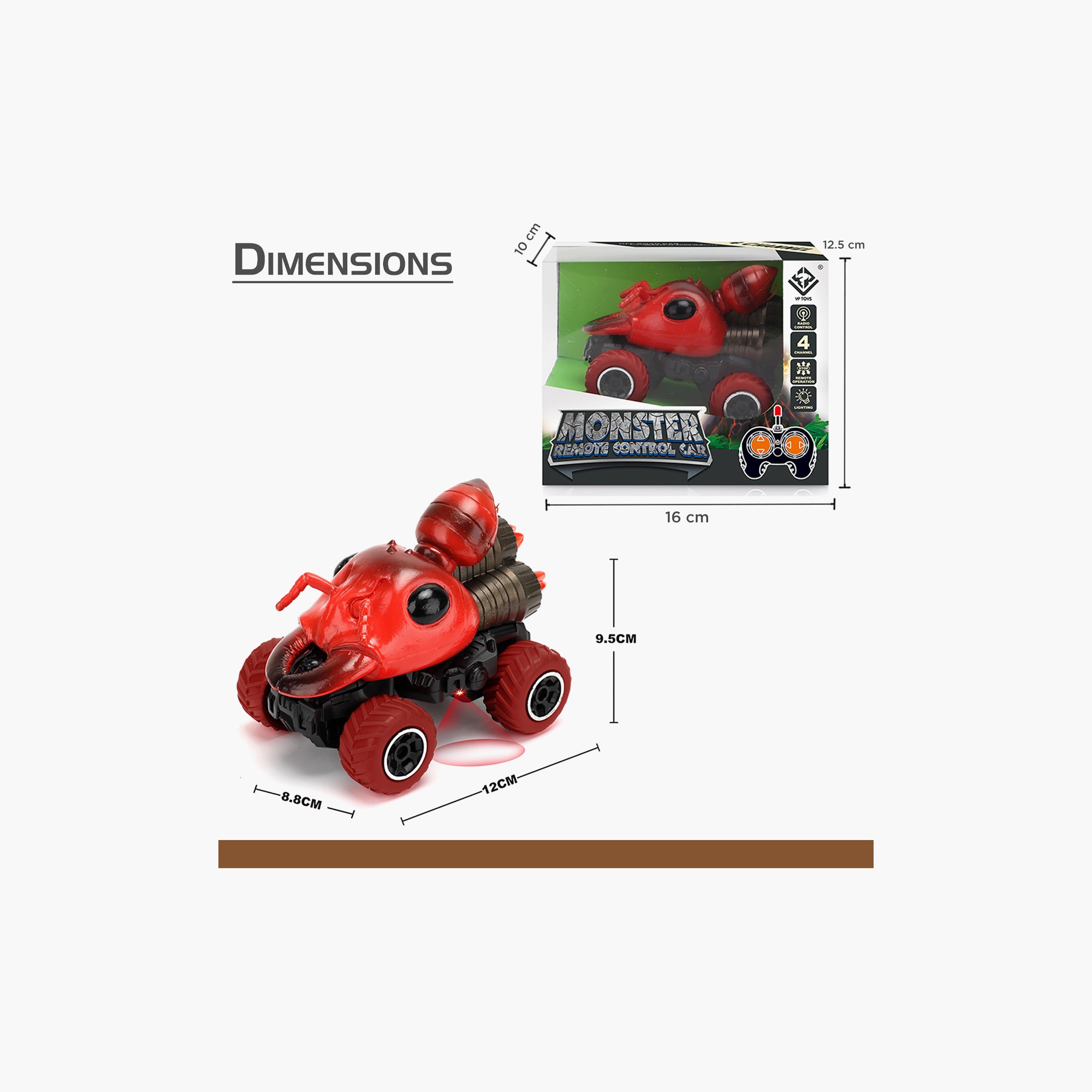 Little Story Kids Toy 4 Channel Ant Car With Remote Control, Red-toys-remotecontrolledvehicles-rccars-image-3
