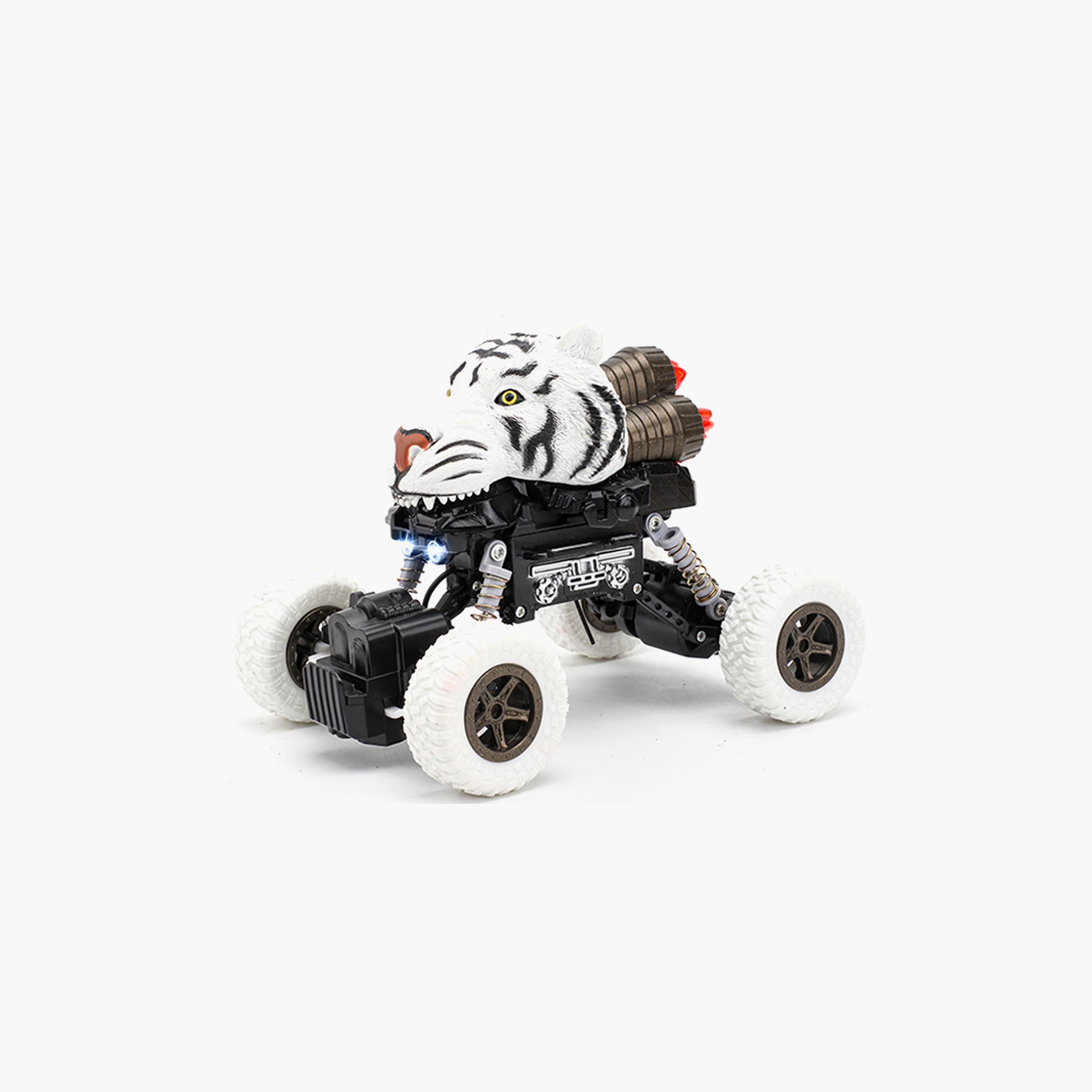 Little Story Kids Toy Tiger Car With Remote Control, White-toys-remotecontrolledvehicles-rccars-image-1