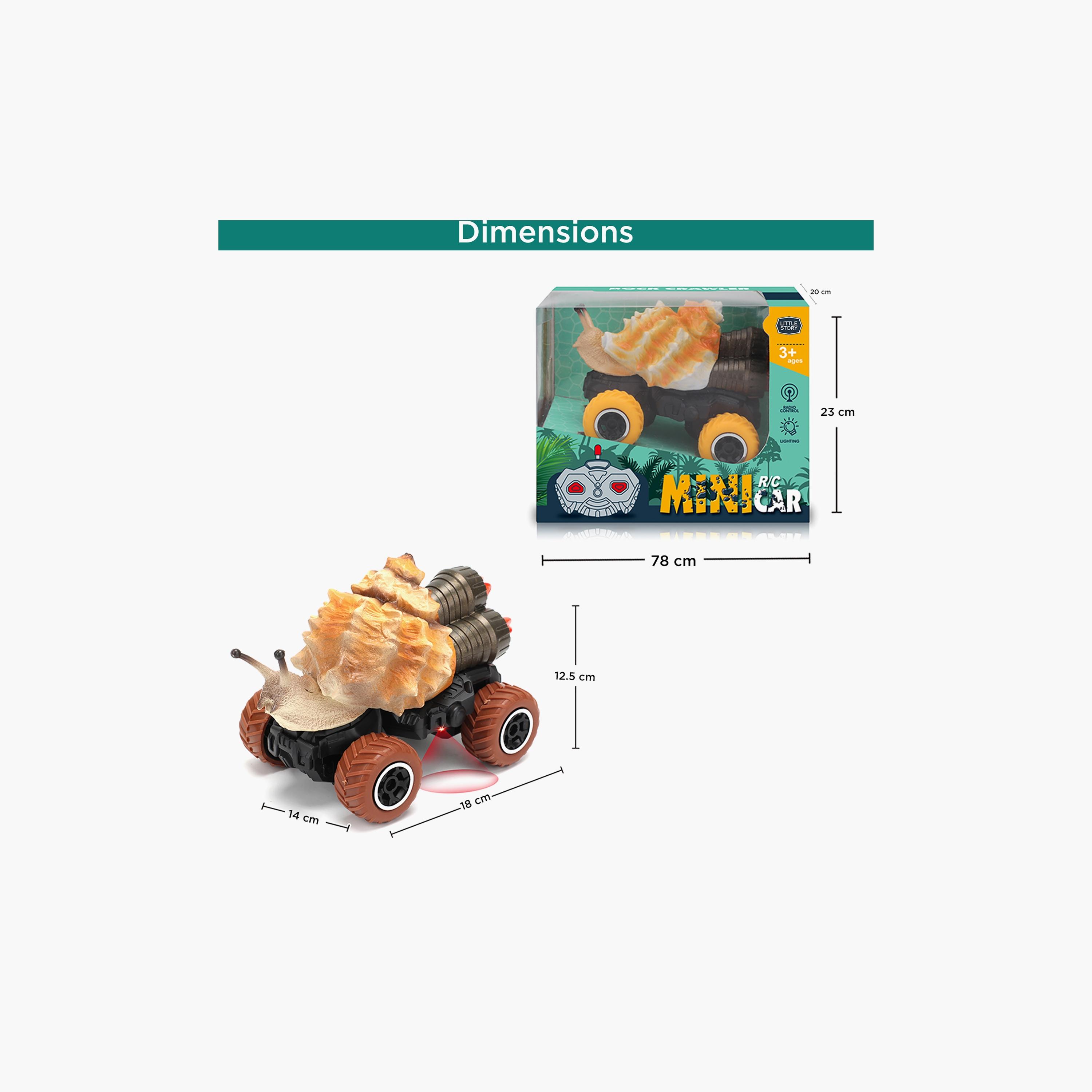Little Story Kids Toy 2 Channel Snail Car With Remote Control, Brown-toys-remotecontrolledvehicles-rccars-image-3