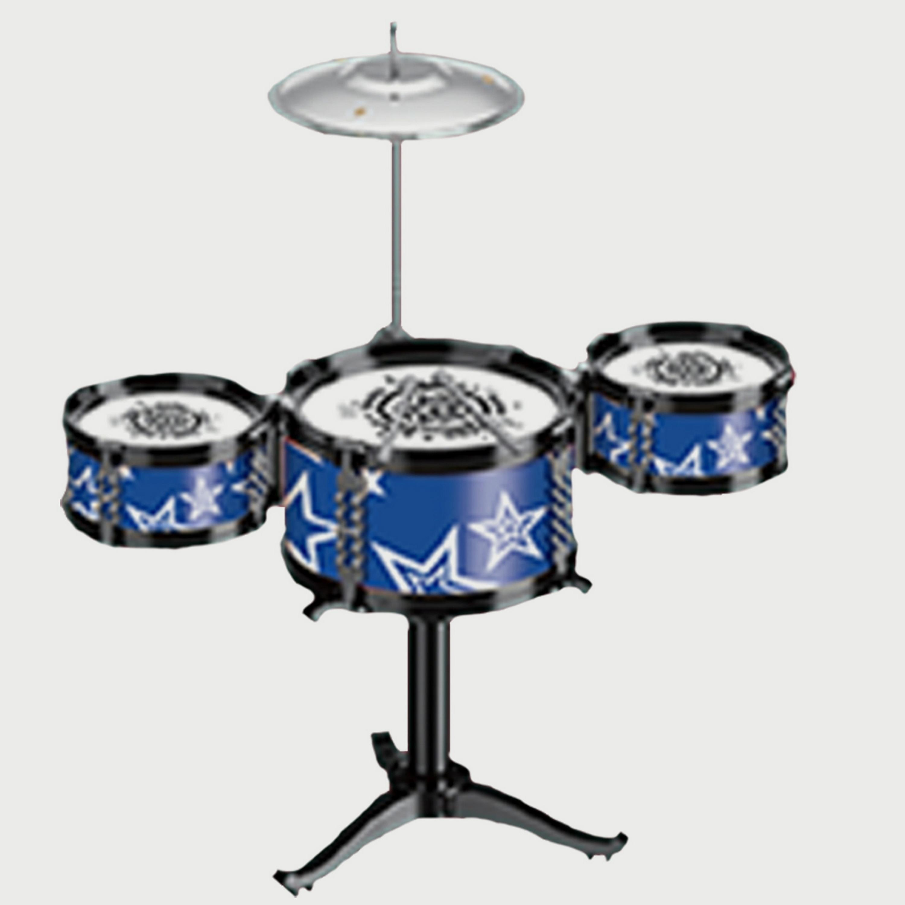 Little Story Kids Drum Set Musical Instrument, Blue-toys-educational-musicaltoys-image-1
