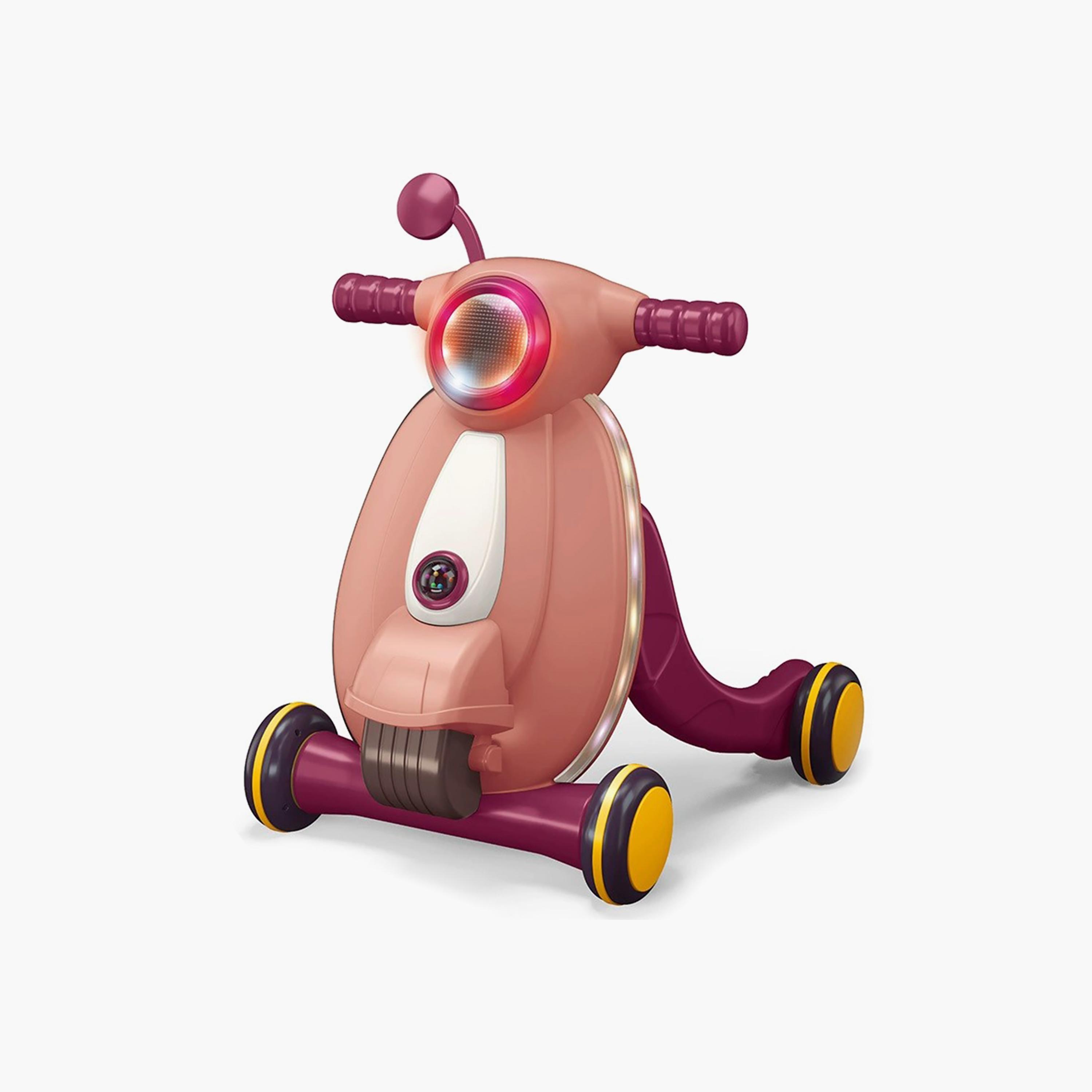 Little Story Multifunctional Baby Walker With Light & Music, Fun & Learning Toy, Pink-baby-infantactivity-walkers-image-1