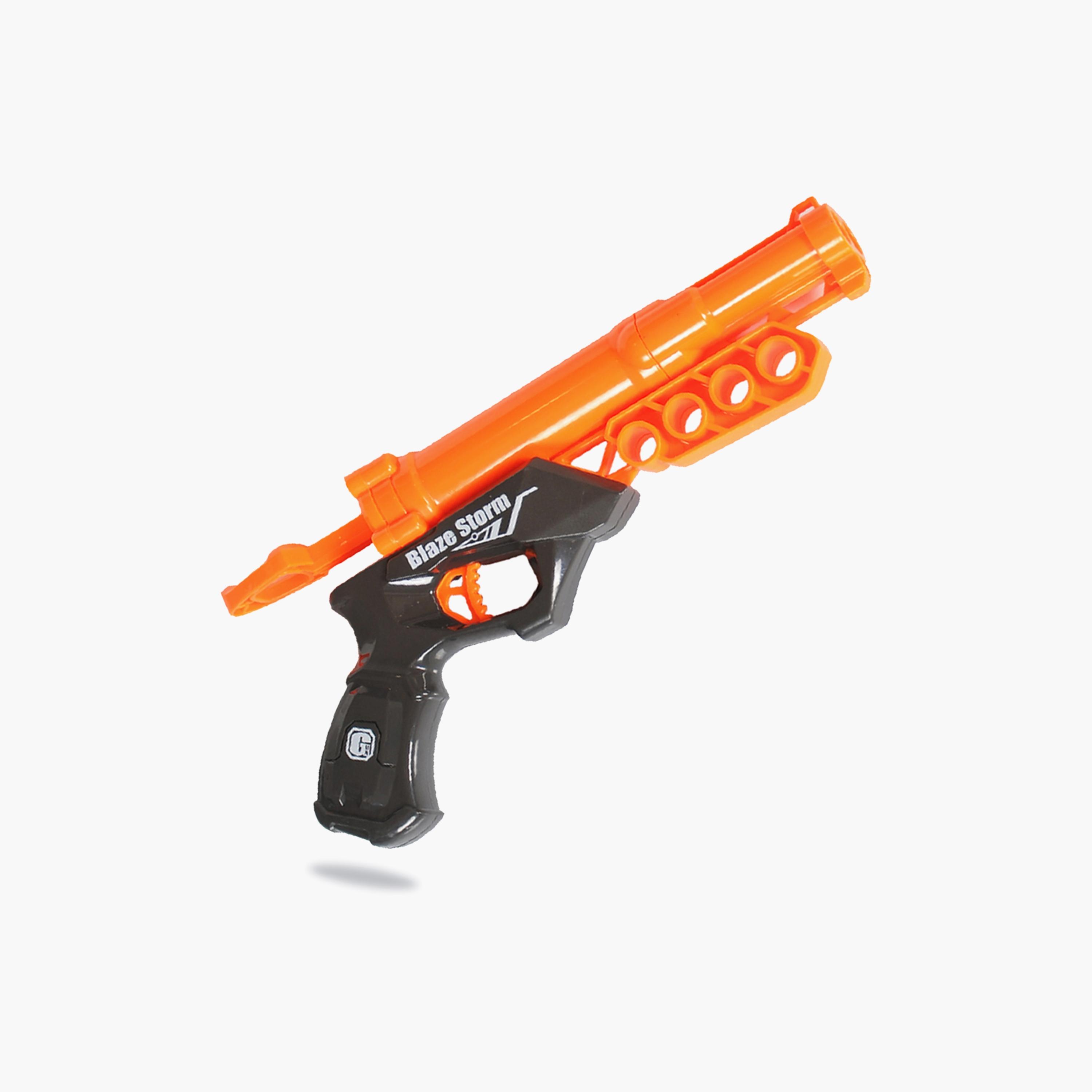 Little Story Kids Manual Bullet Gun With 10-Piece Soft Bullets, Orange-toys-outdoor-gunsandfoamblasters-image-5