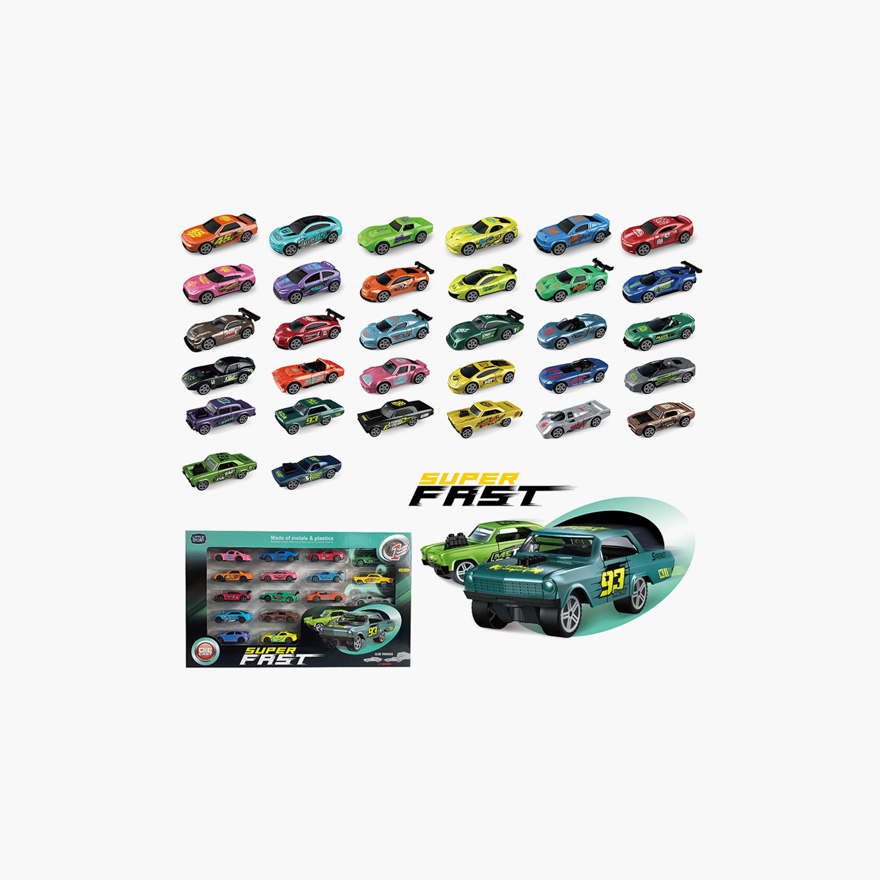 Little Story 16-Piece Slide Die Cast Toy Car Play Set-toys-playvehicles-diecastcars-image-2