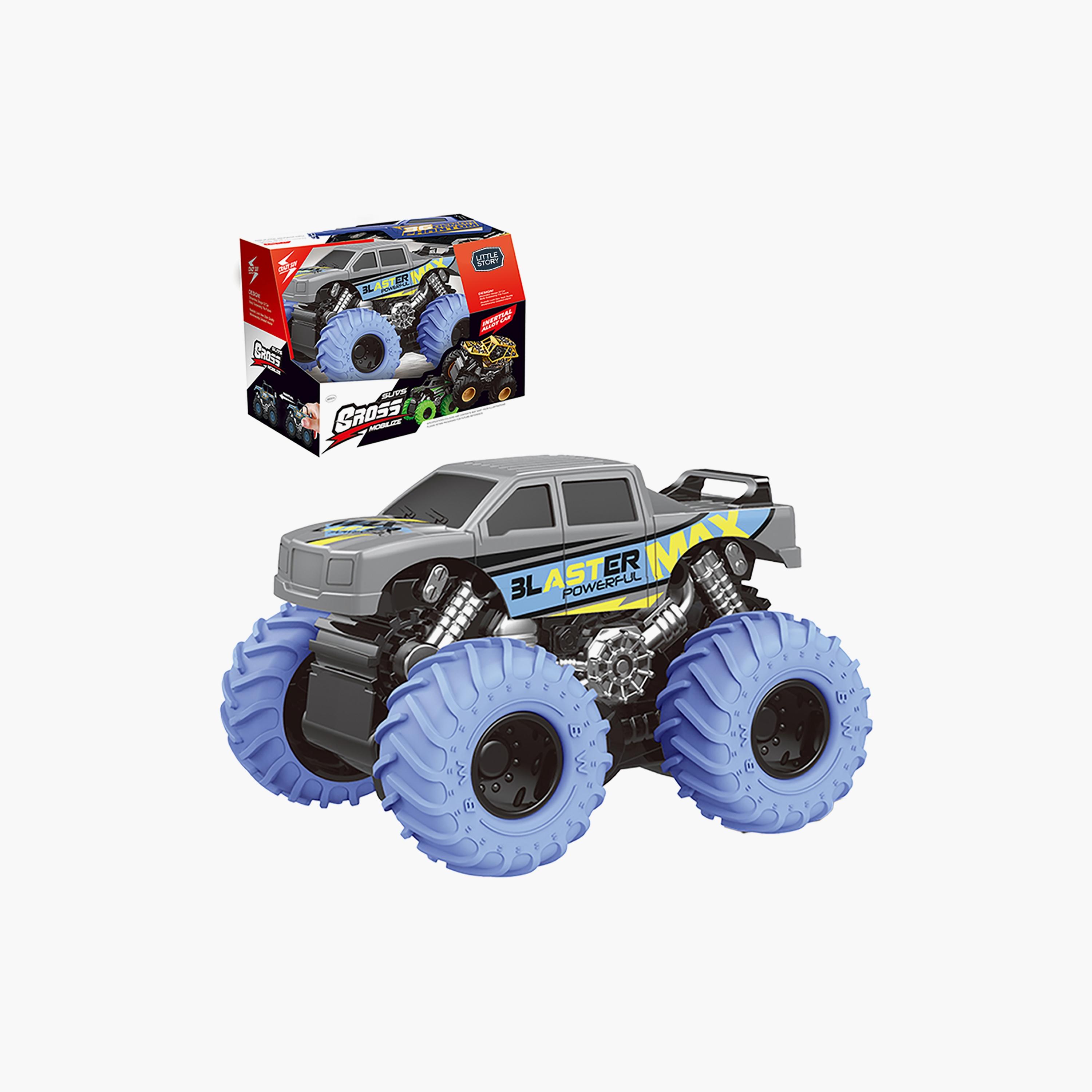مجموعة لعب سيارة 4*4 بالقصور الذاتي مصبوبة من ليتل ستوري، أزرق-toys-playvehicles-diecastcars-image-1