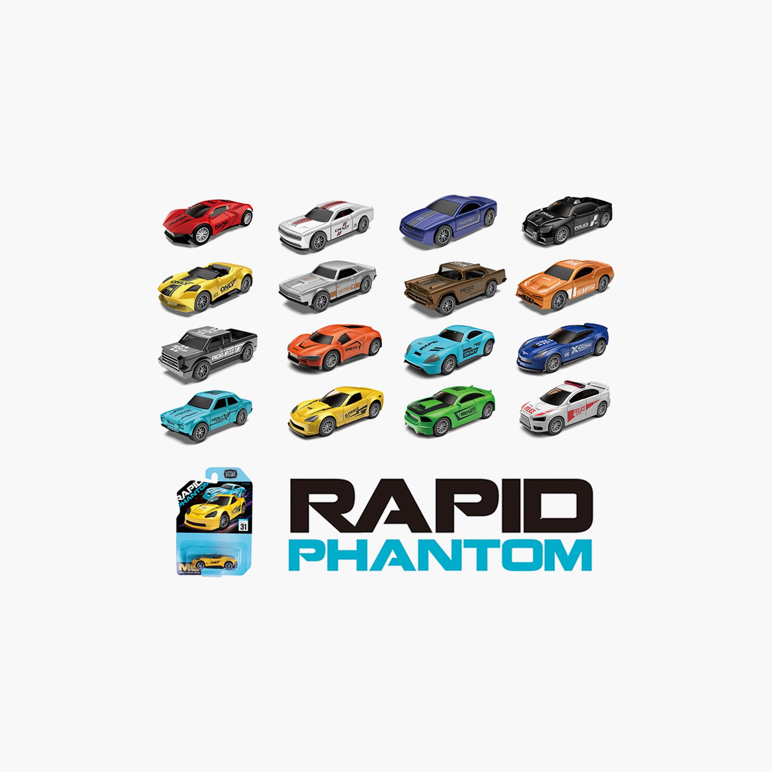 Little Story Slide Die Cast Toy Rapid Car, Multicolour-toys-playvehicles-diecastcars-image-2