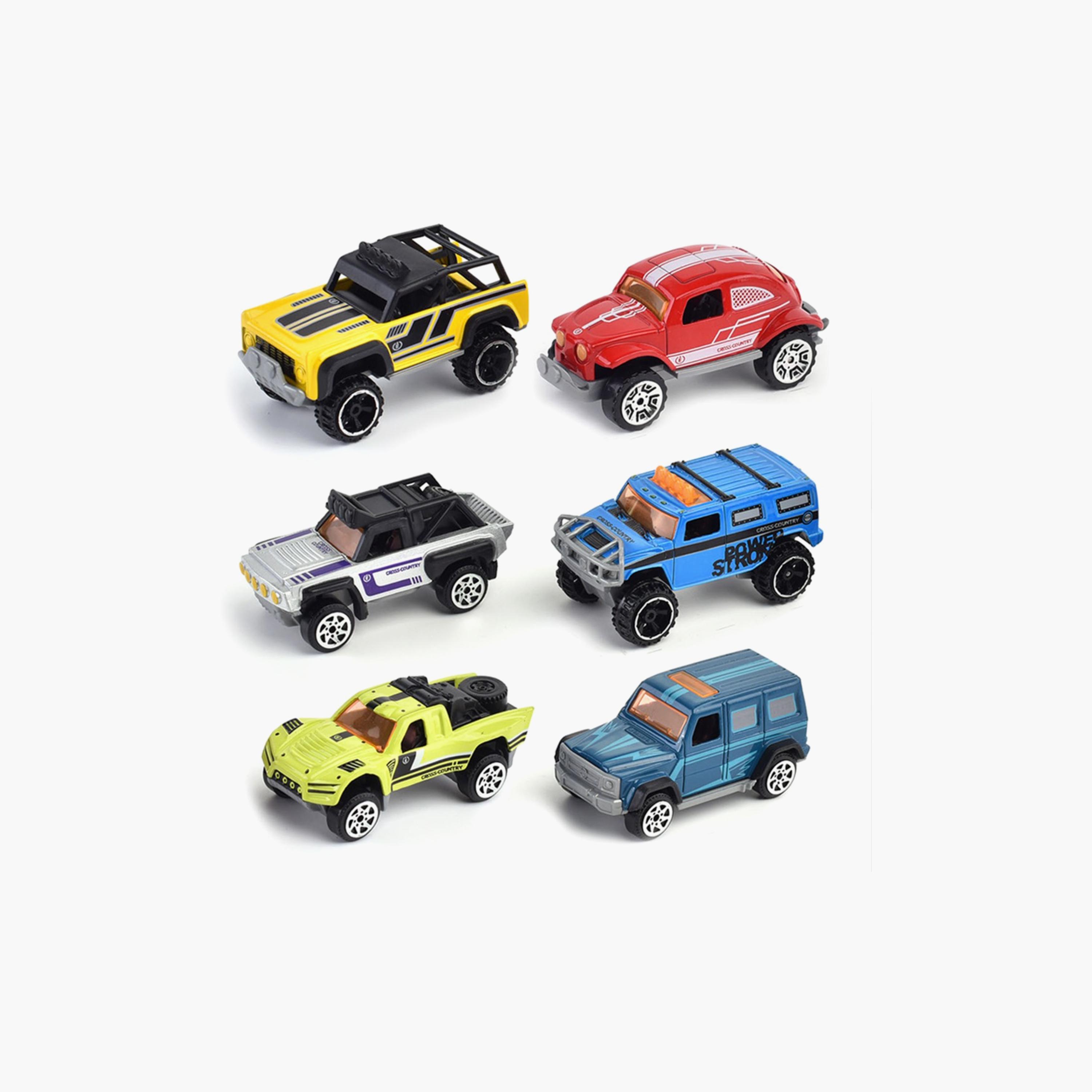 Little Story Alloy Sliding Off-Road Toy Vehicle 6-Piece, Multicolour-toys-playvehicles-cars-image-2
