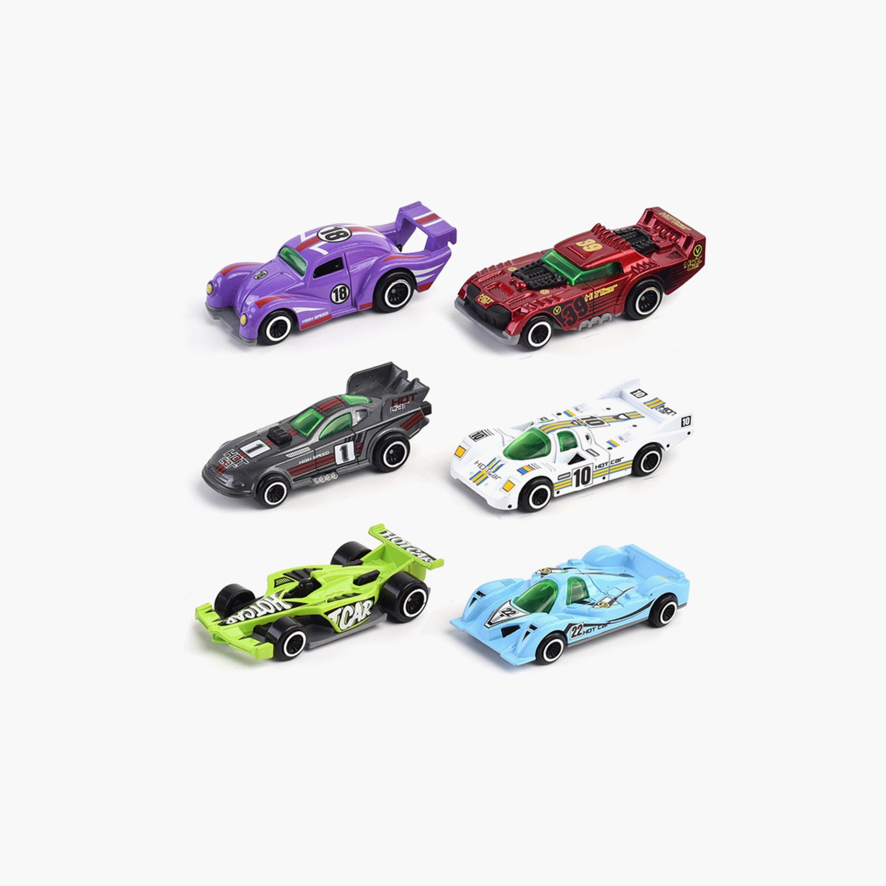 Little Story Alloy Glide Racer Toy Car 6-Piece, Multicolour-toys-playvehicles-cars-image-2