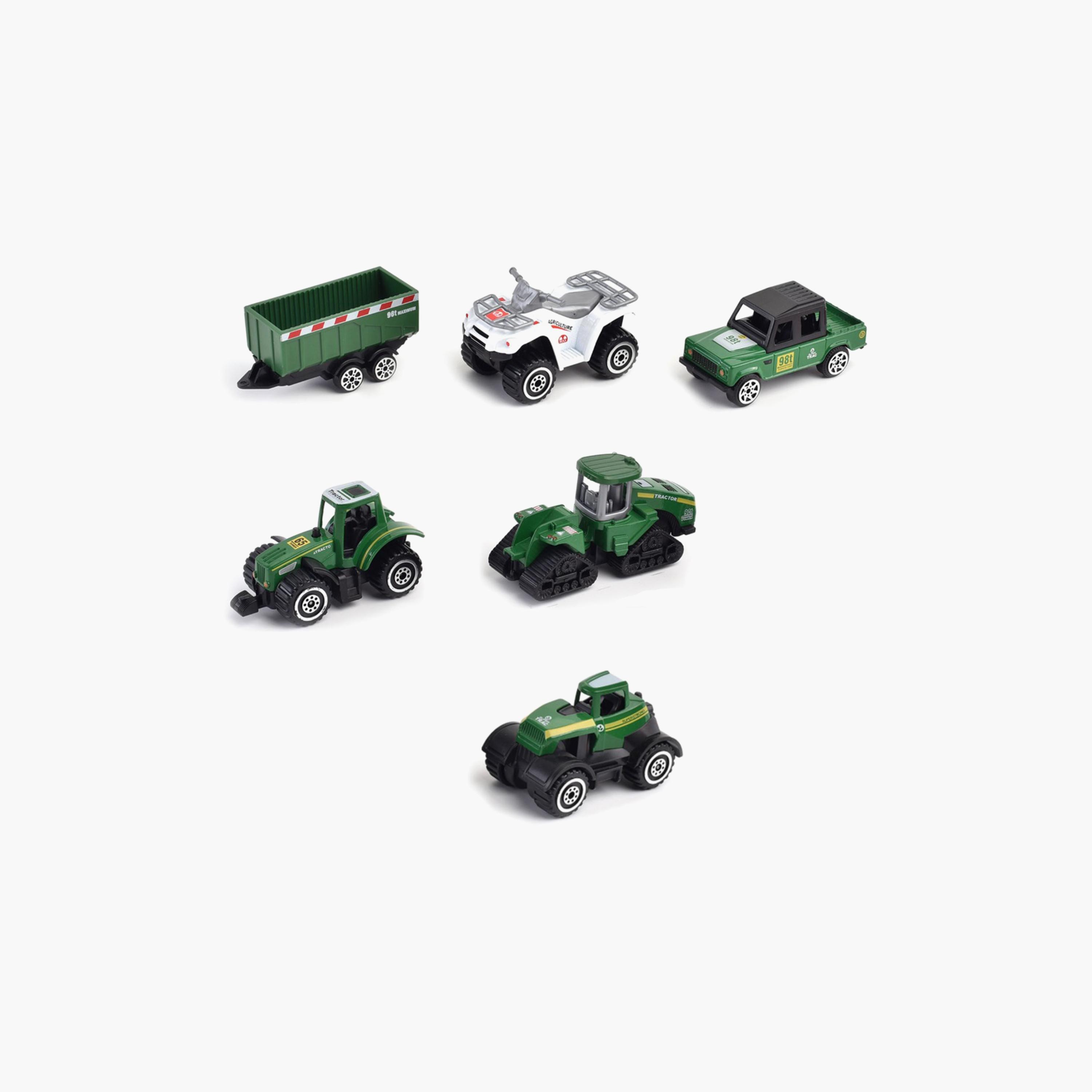 Little Story Alloy Sliding Farmer's Vehicle 6-Piece, Multicolour-toys-playvehicles-utilityvehicles-image-2