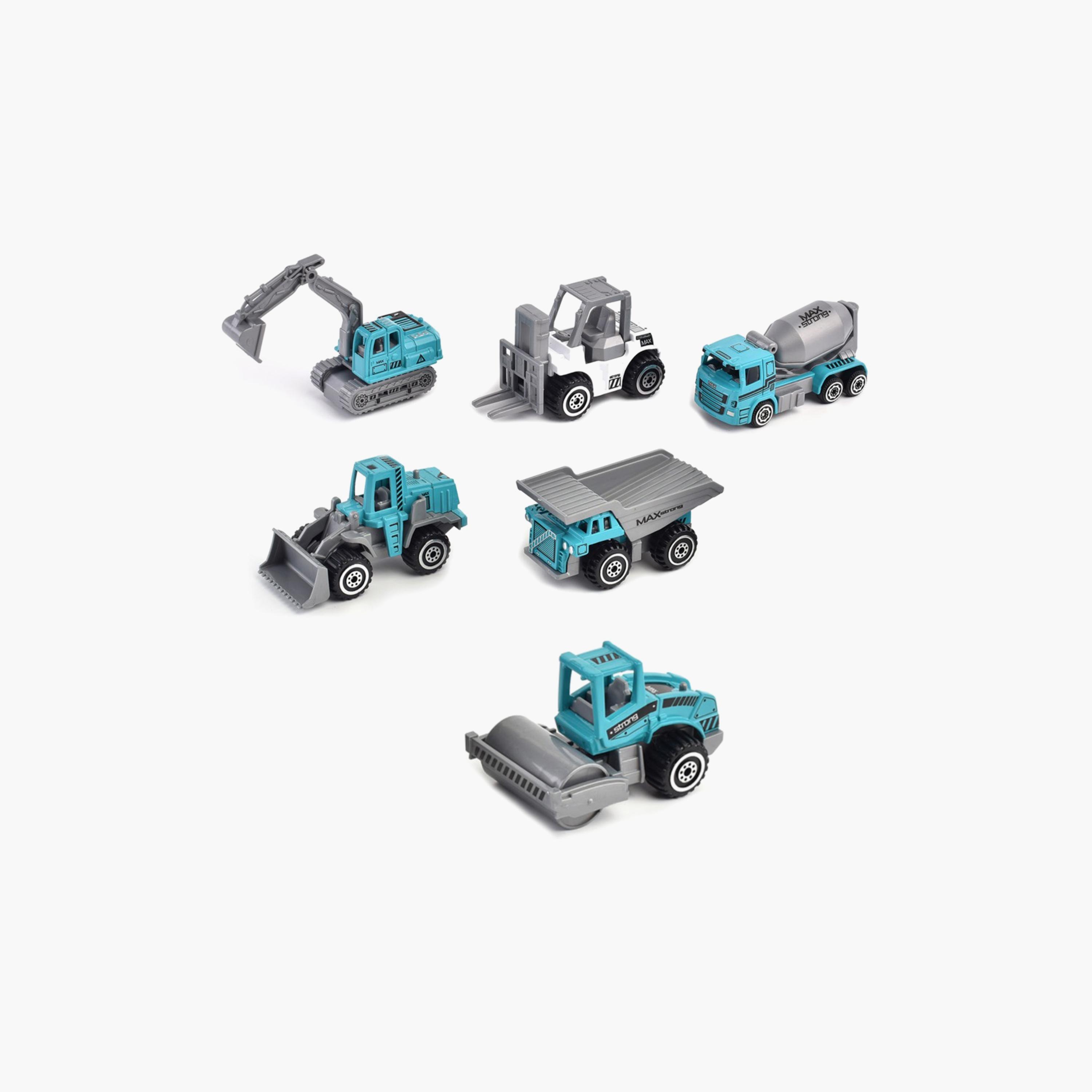 Little Story Alloy Sliding Engineering Toy Truck 6-Piece, Multicolour-toys-playvehicles-utilityvehicles-image-2