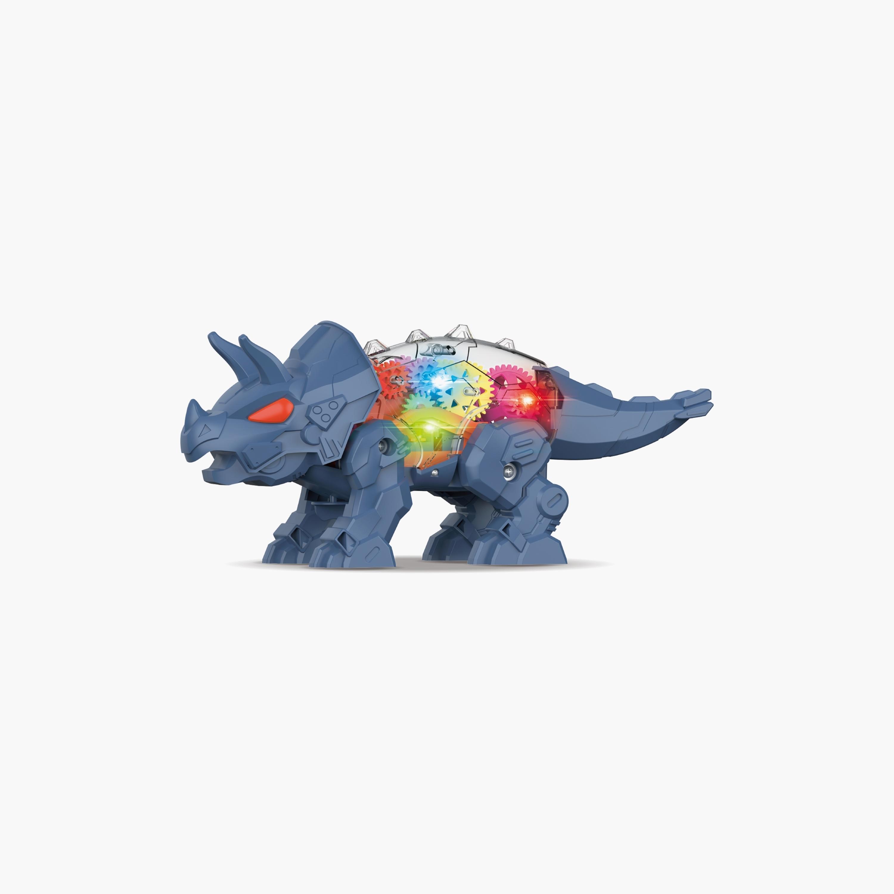 Little Story Electric Diy Gear Dinosaur With Light And Sound, Blue-toys-playfigures-actionplaysets-image-1
