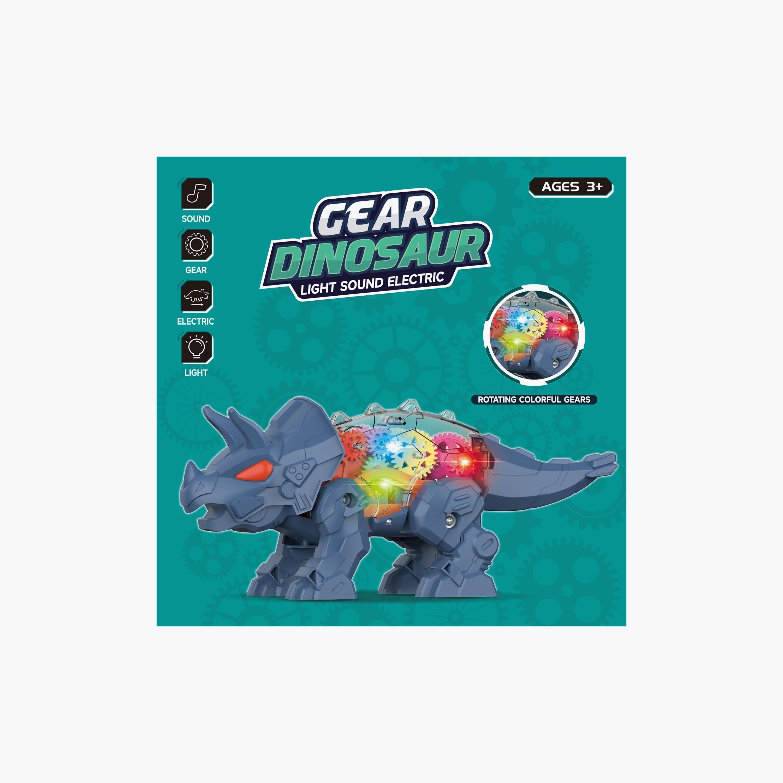 Little Story Electric Diy Gear Dinosaur With Light And Sound, Blue-toys-playfigures-actionplaysets-image-2