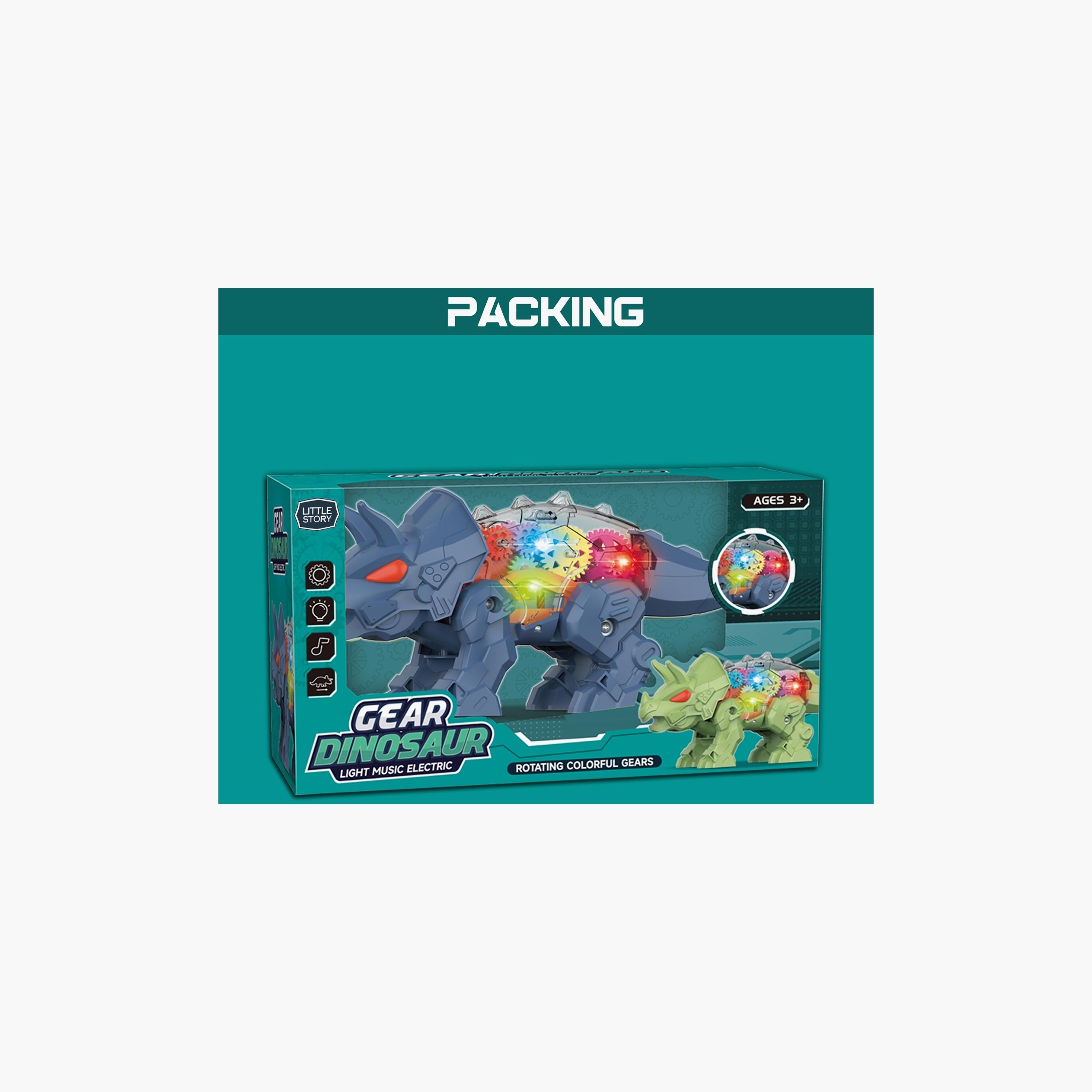 Little Story Electric Diy Gear Dinosaur With Light And Sound, Blue-toys-playfigures-actionplaysets-image-4