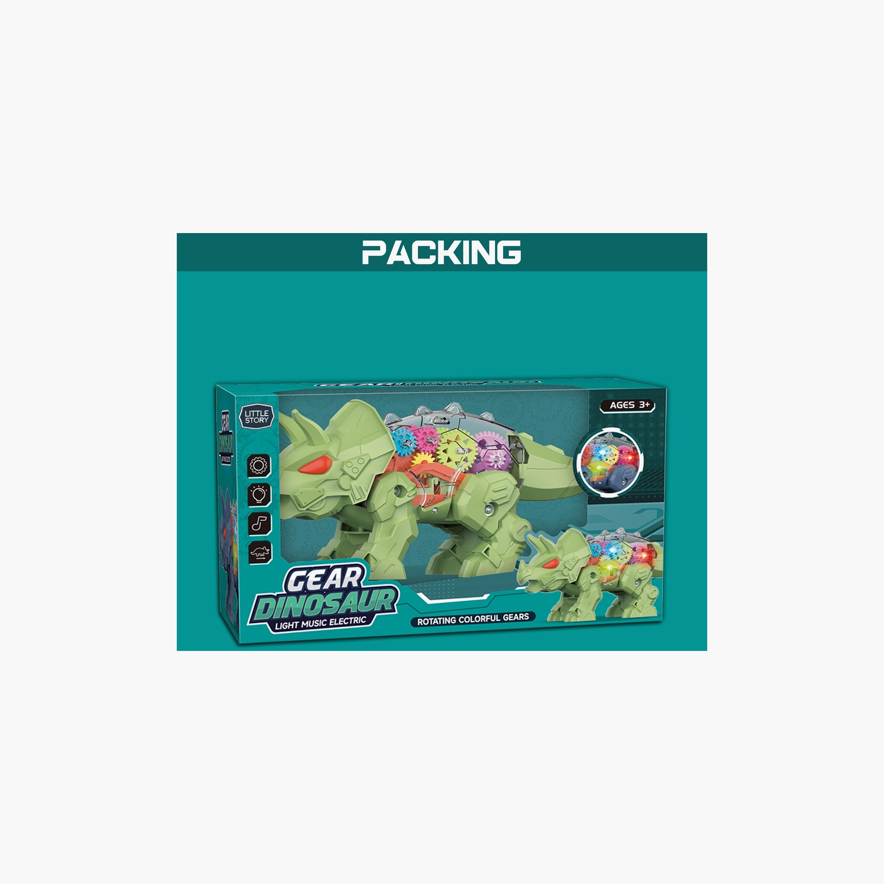 Little Story Electric Diy Gear Dinosaur With Light And Sound, Green-toys-babyandtoddlertoys-learningtoys-image-5