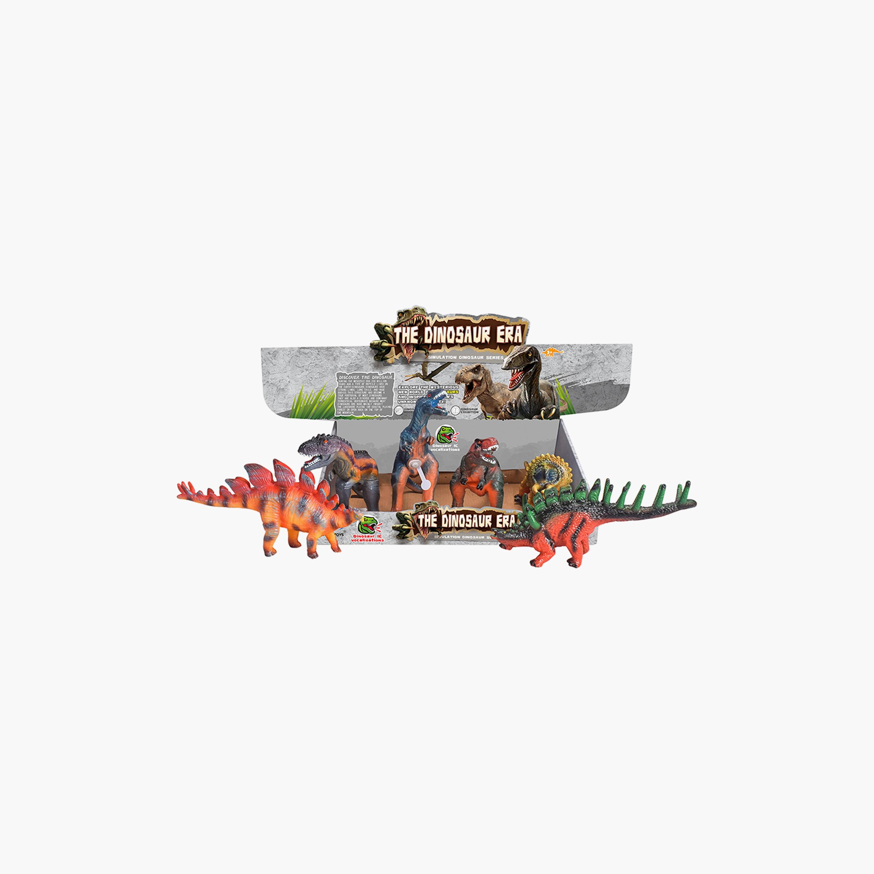 Little Story 6-Piece Simulated Dinosaur With Ice Vocalization Toy, Multicolour-toys-playfigures-actionplaysets-image-1