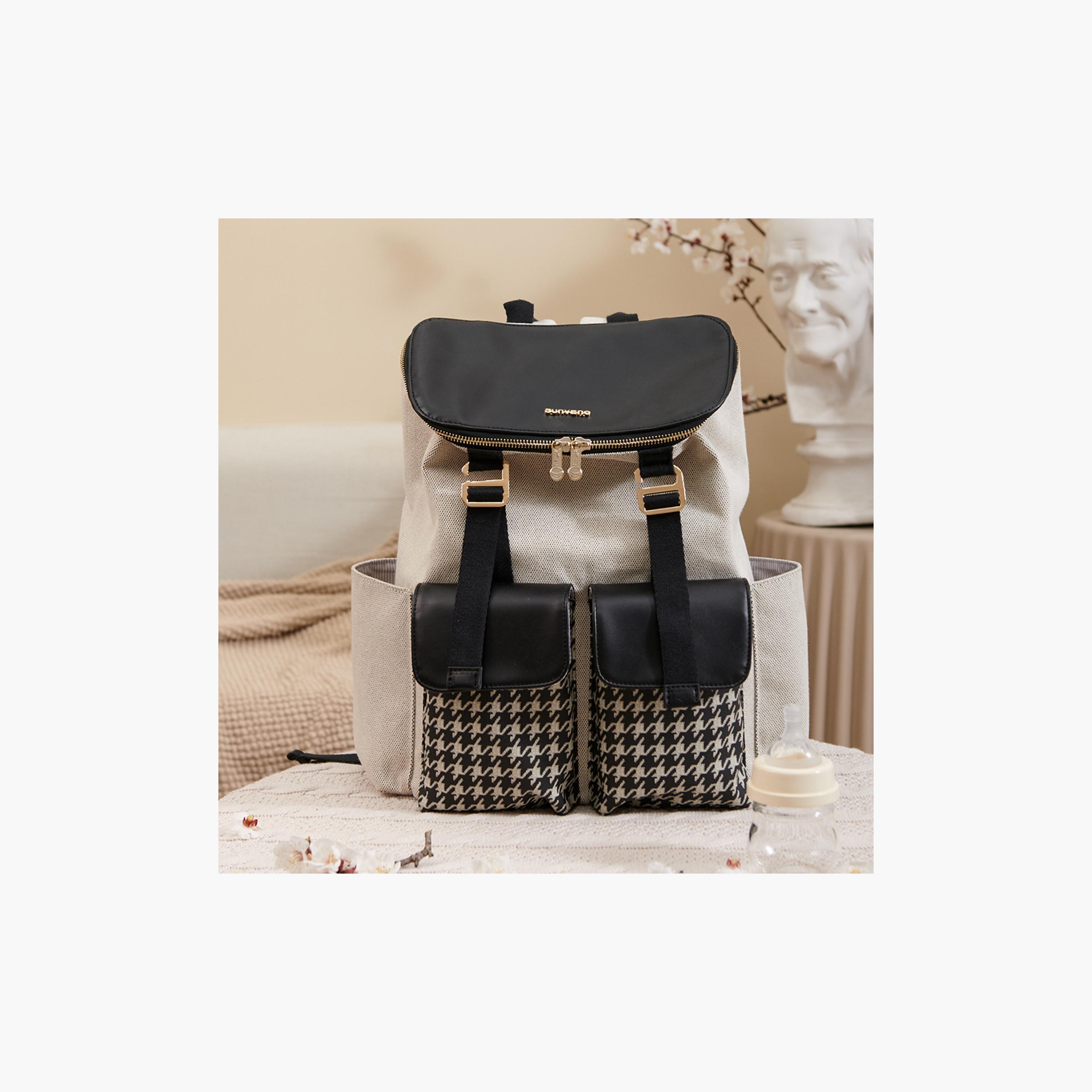Sunveno Mamma Diaper Bag, Black-baby-gear-diaperbags-image-5