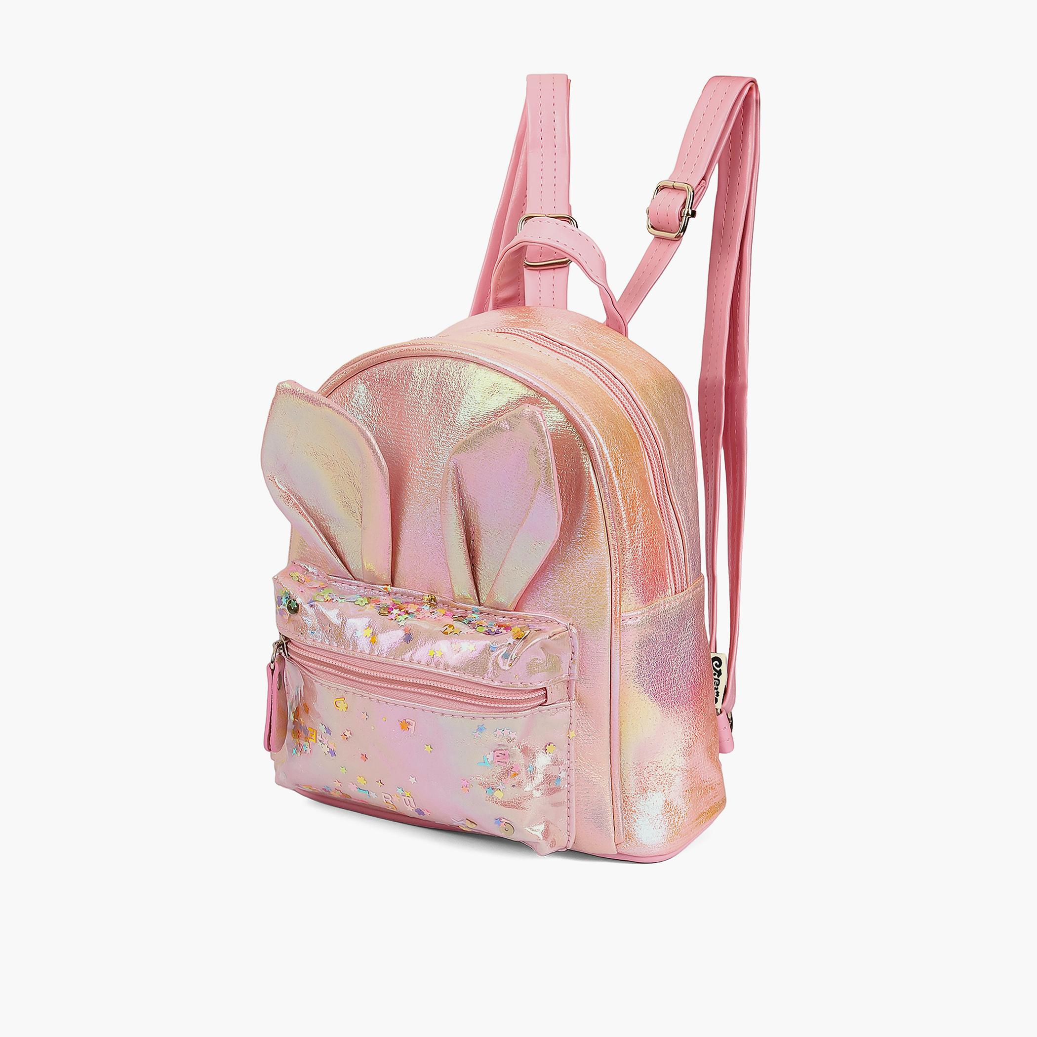 Eazy Kids School Backpack, Rabbit Pink-school-bagsandbackpacks-backpacks-image-3