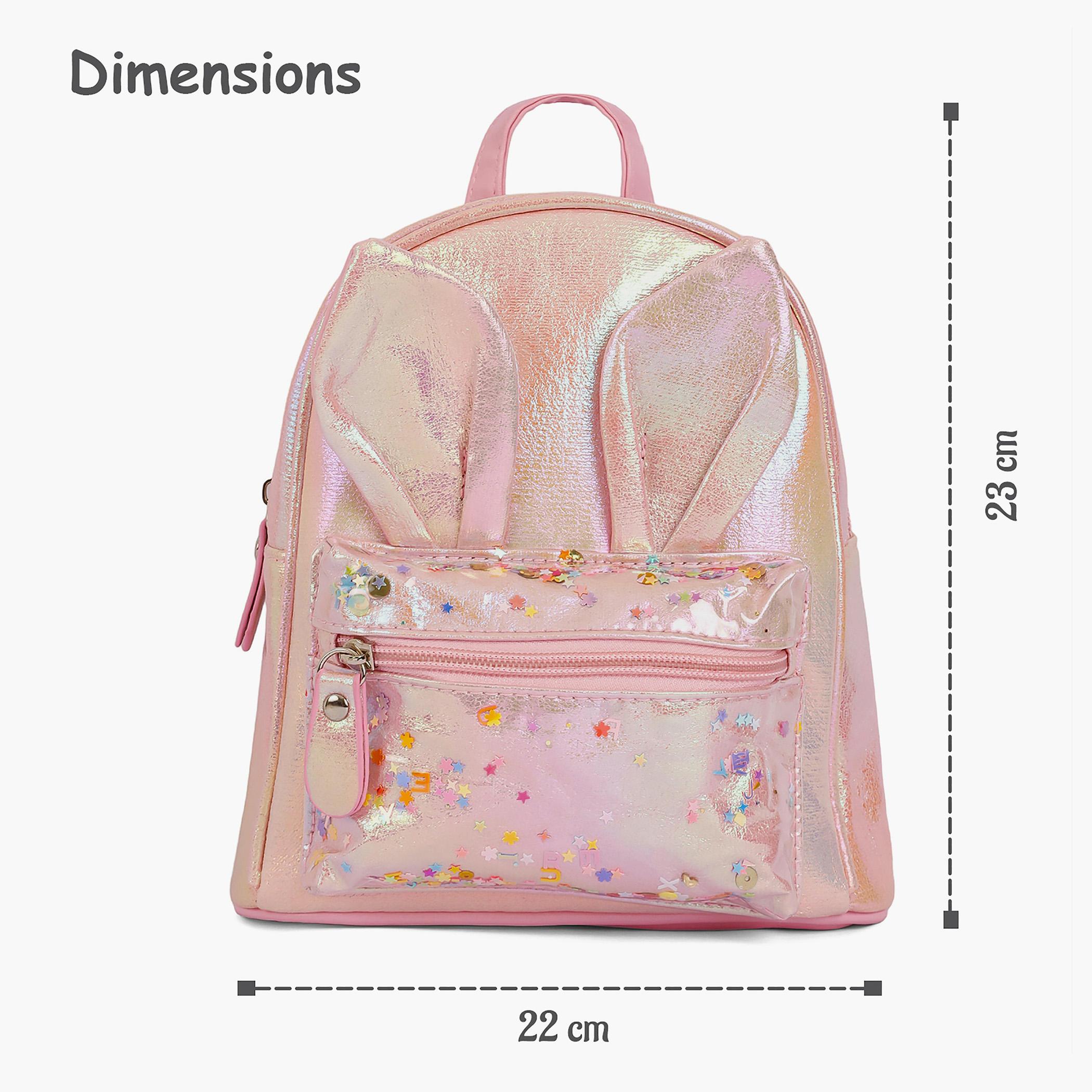 Eazy Kids School Backpack, Rabbit Pink-school-bagsandbackpacks-backpacks-image-6