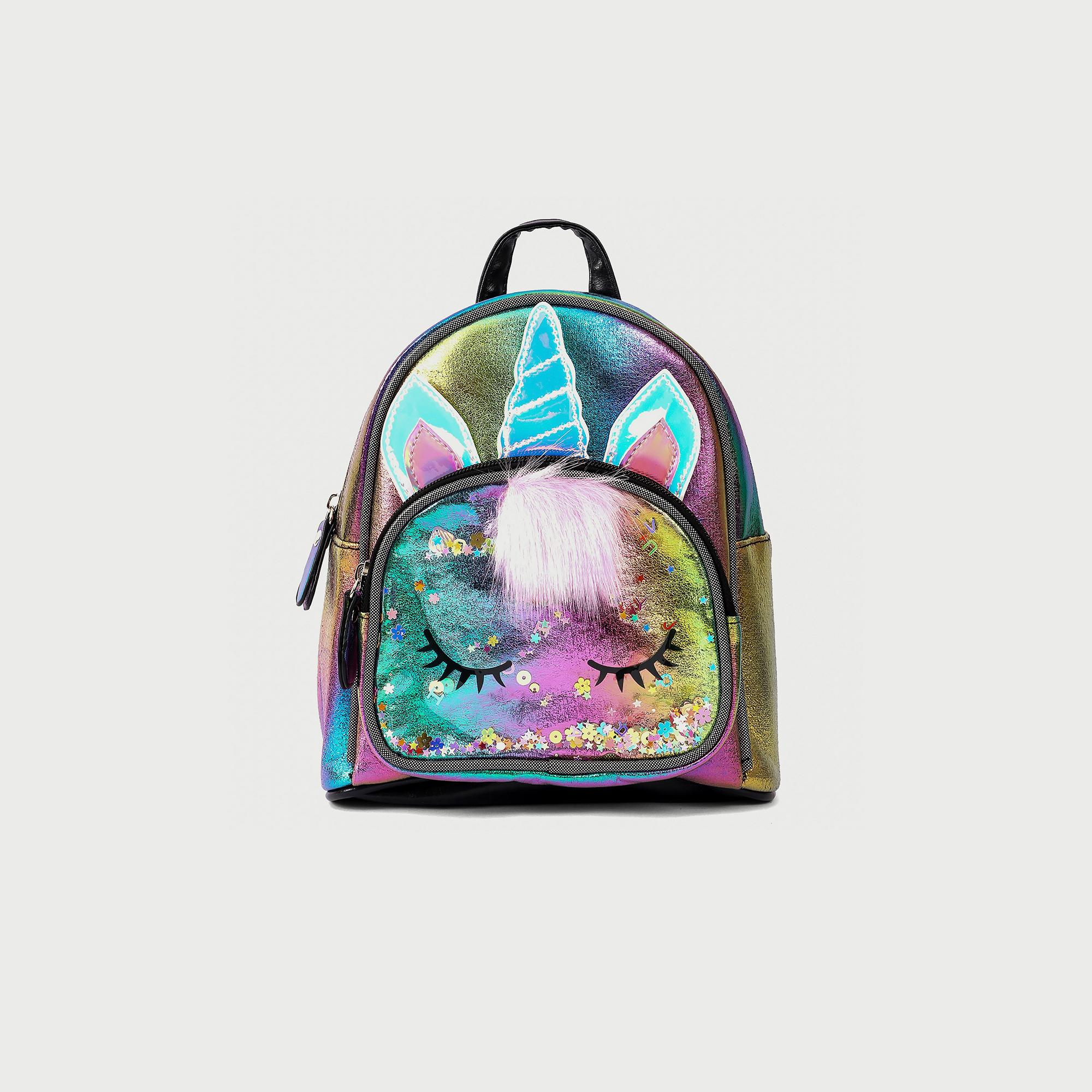 Eazy Kids Sequin School Backpack, Unicorn Multicolour-school-bagsandbackpacks-backpacks-image-1