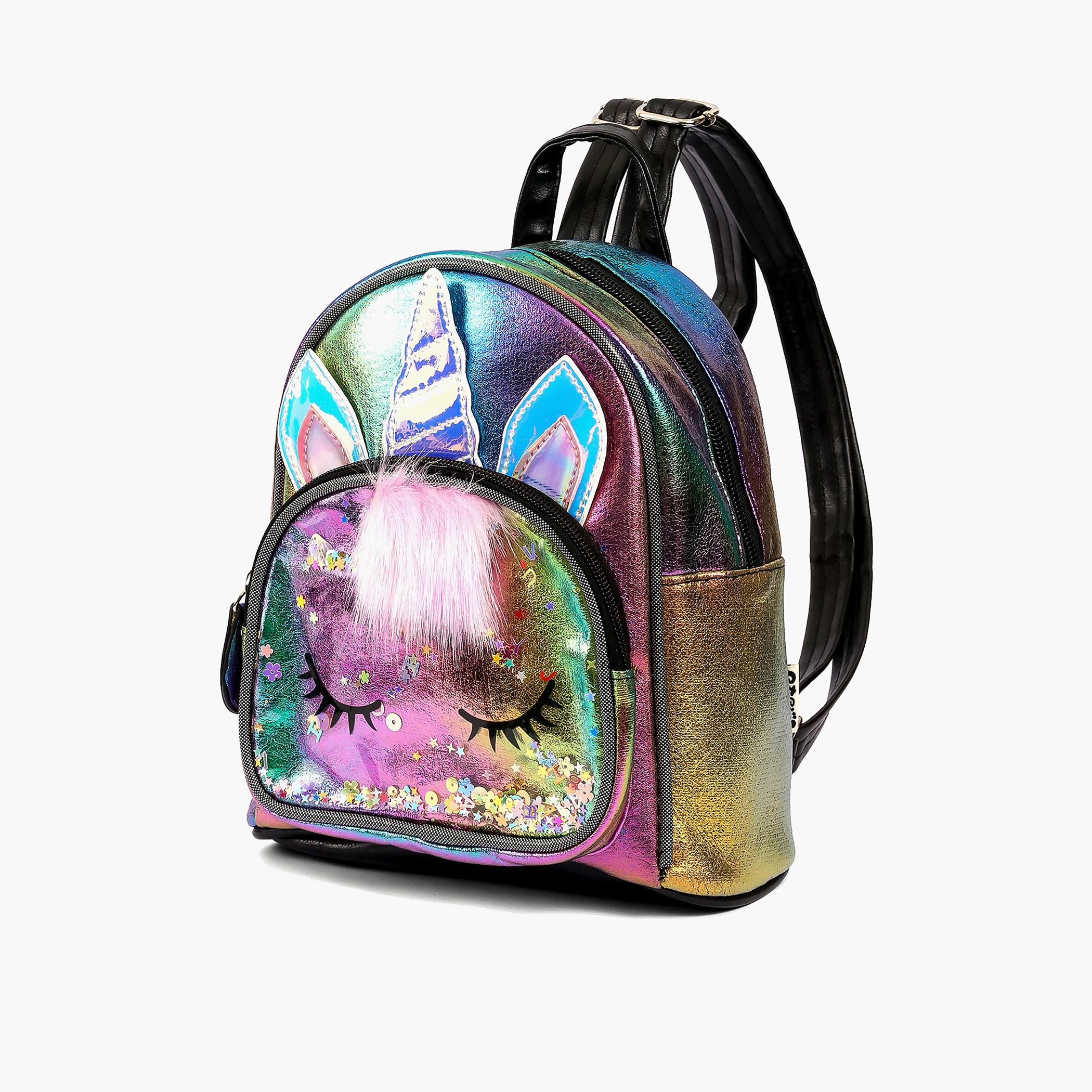 Eazy Kids Sequin School Backpack, Unicorn Multicolour-school-bagsandbackpacks-backpacks-image-3