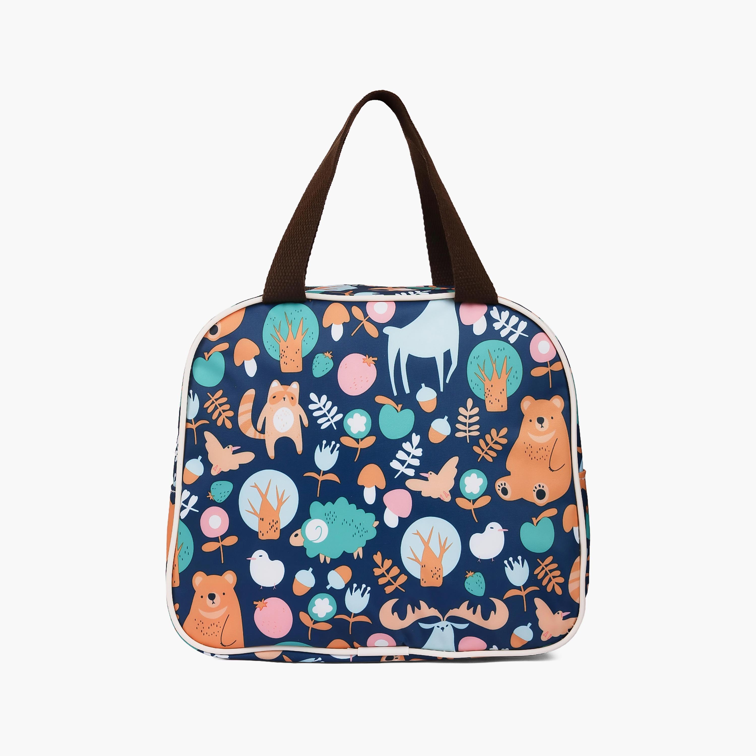 Eazy Kids Panda Lunch Bag, Blue-school-lunchessentials-lunchbags-image-2