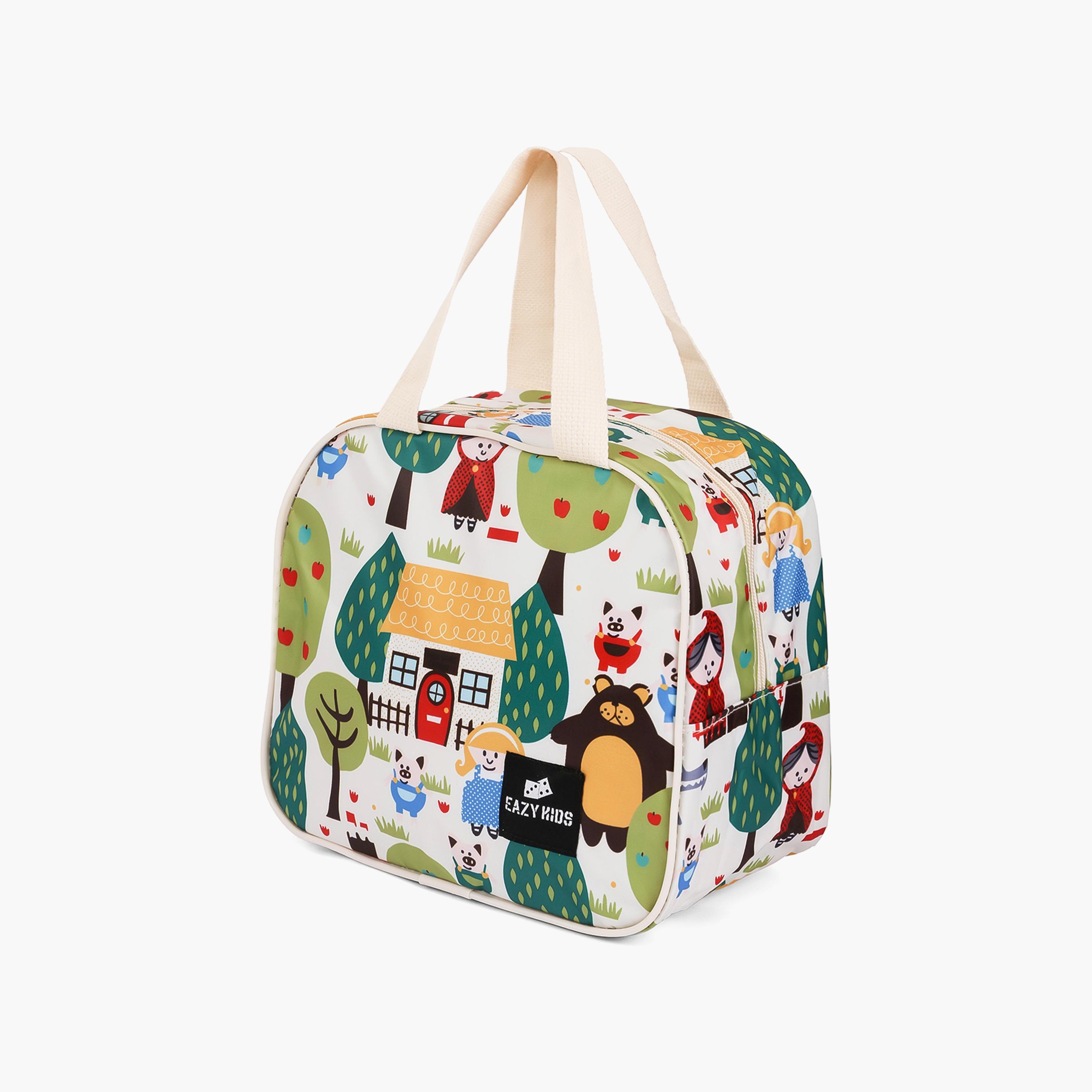 Eazy Kids Panda Lunch Bag, White-school-lunchessentials-lunchbags-image-1